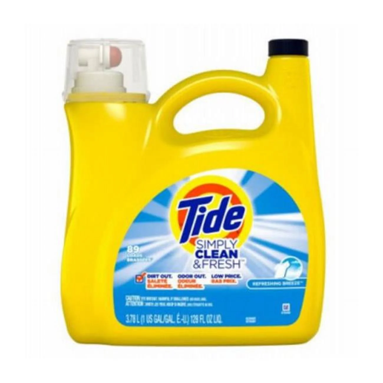 89131-44311 138 oz Tide Simply Clean & Fresh Refreshing Breeze Liquid Laundry Detergent