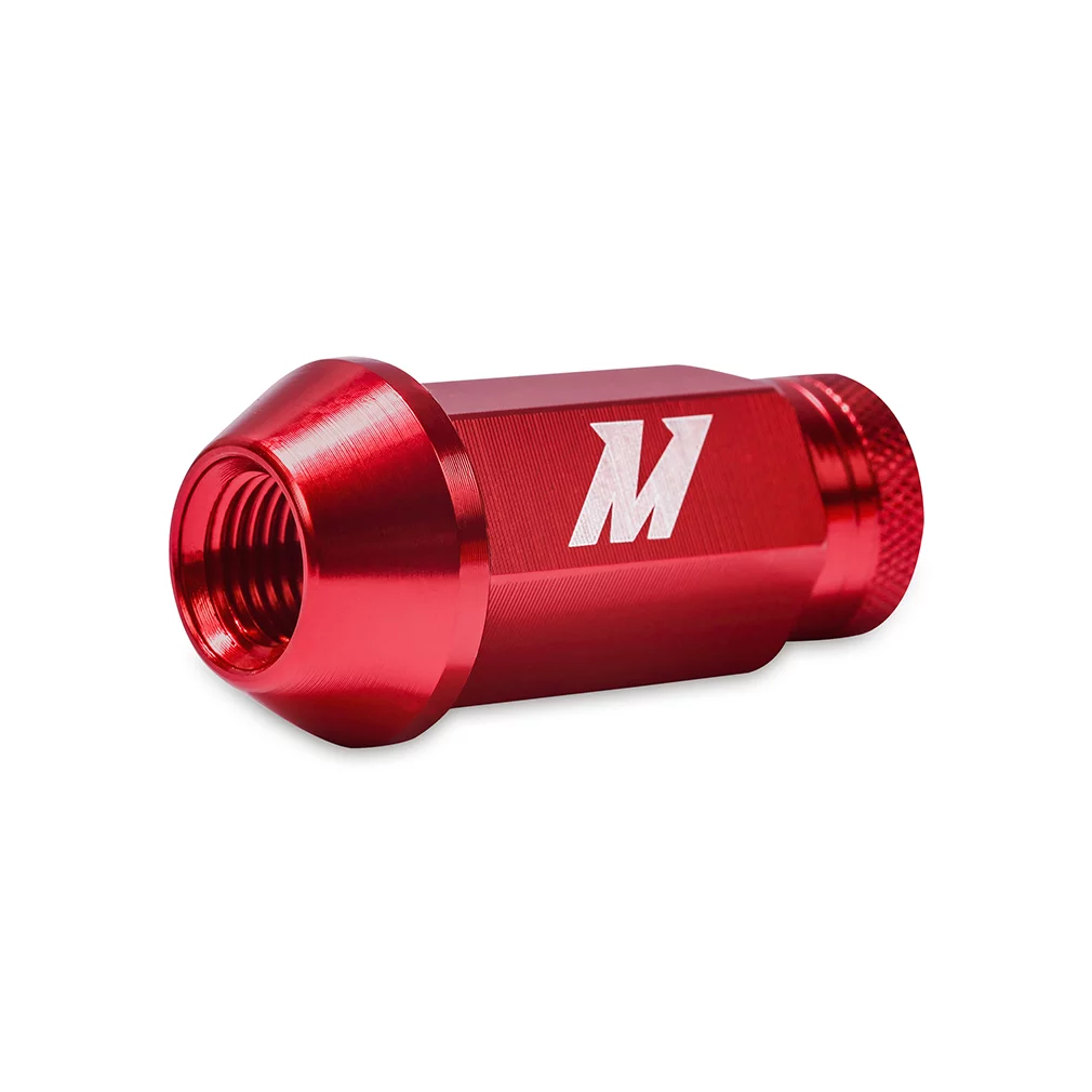 Mishimoto  M12 x 1.5 mm Aluminum Locking Lug Nuts, Red - 20 Piece