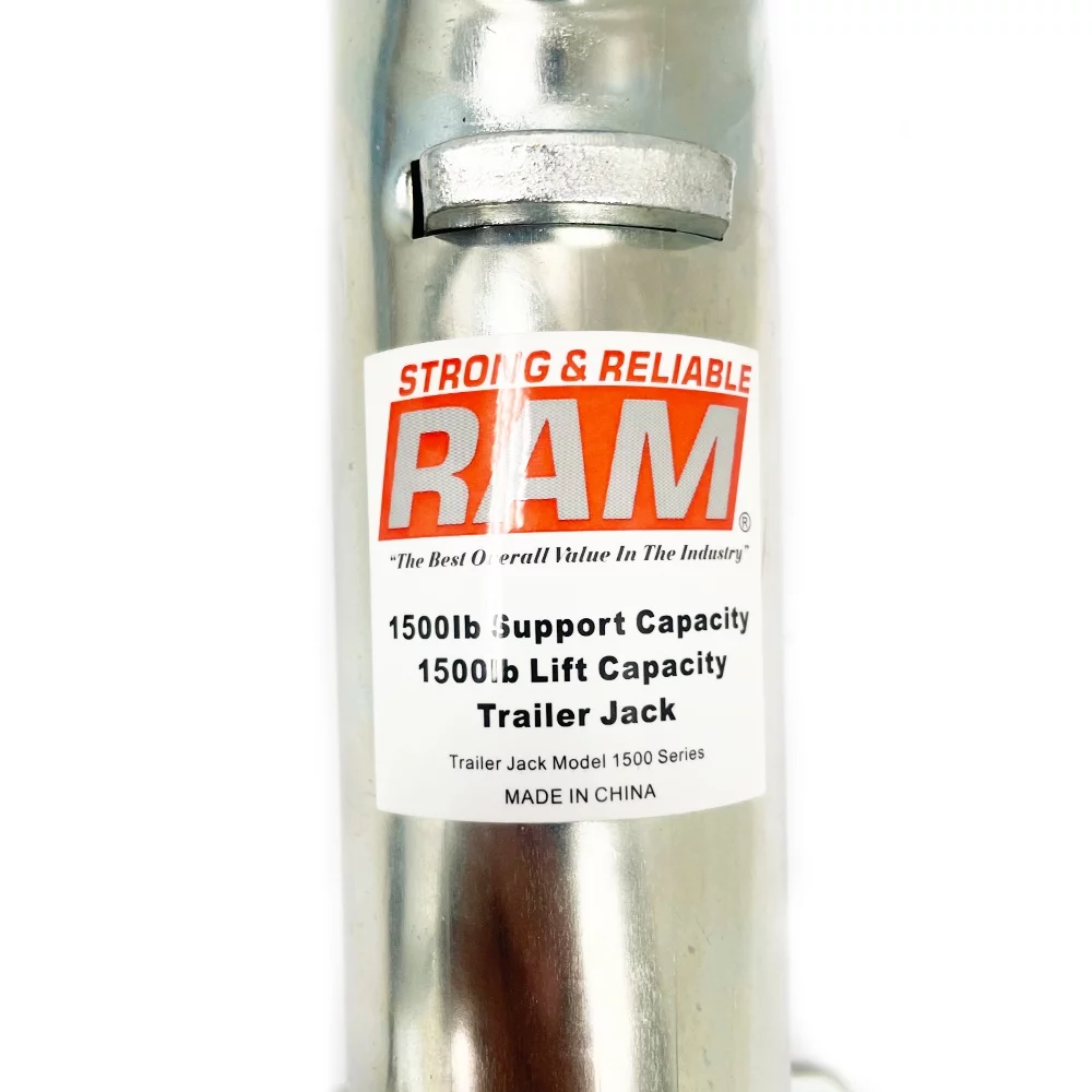 Southwest Wheel Dual Wheel Zinc Trailer Jack 1,500 lbs.