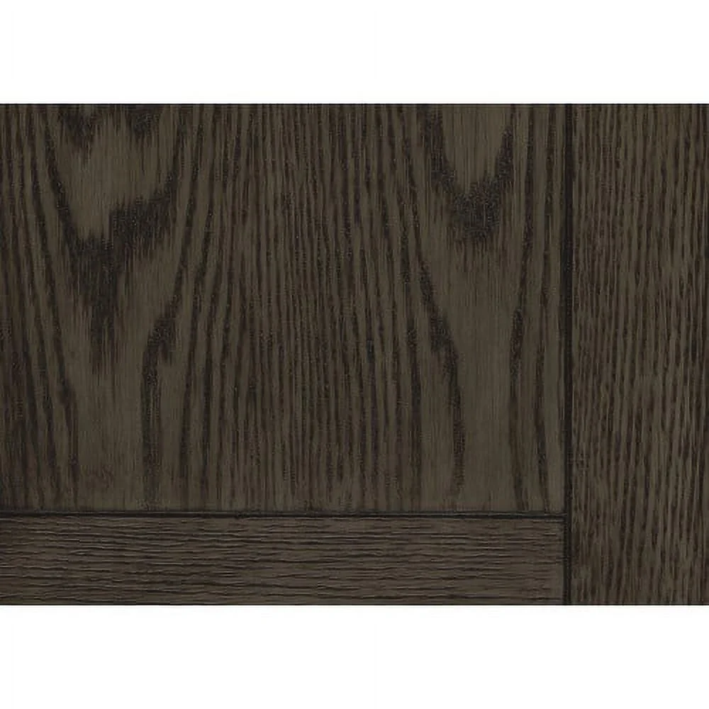 JHOOTUUO Rosy Brown and Antique White Finish 1pc Sofa Table with 2 Drawers Bottom  Wooden Living Room