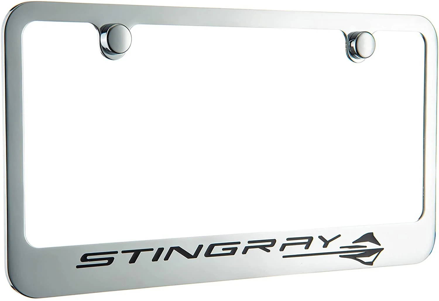 C8 Corvette Stingray License Plate Frame - Chrome Standard