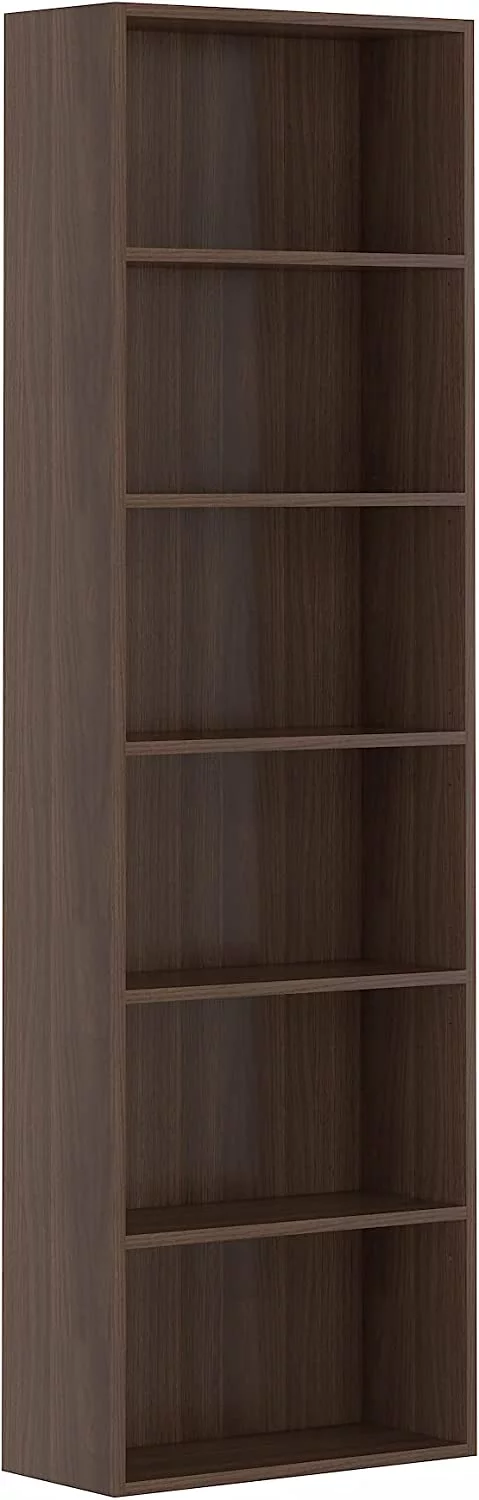 WAHEY Bookcase, 6-Tier Adjustable Open Storage Shelf Display Bookshelf, HOFB004