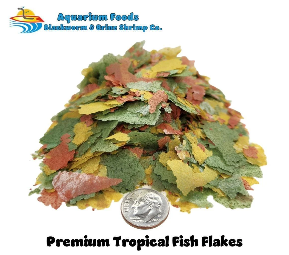 PREMIUM TROPICAL FISH FLAKE FOOD!! - PERFECT FOR ALL FRESHWATER FISH!!...1-lb