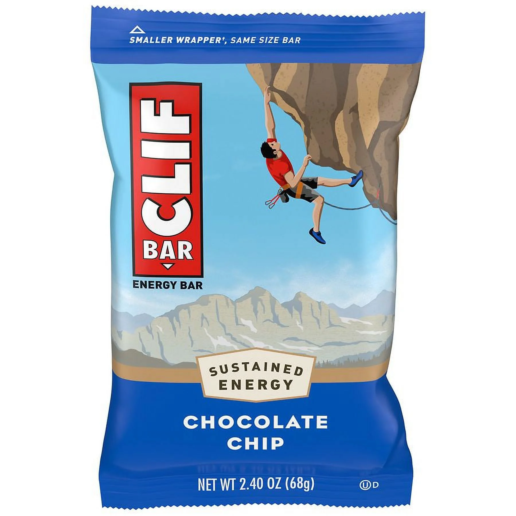 Clif Bar Energy Bar Chocolate Chip 2.4 oz Pack of 2