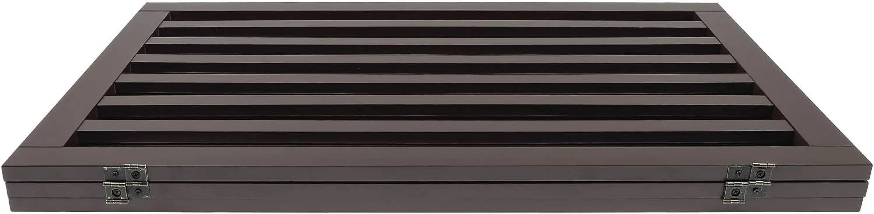 Flat Wooden 3 Panel Dog Gate Espresso Freestanding, 20