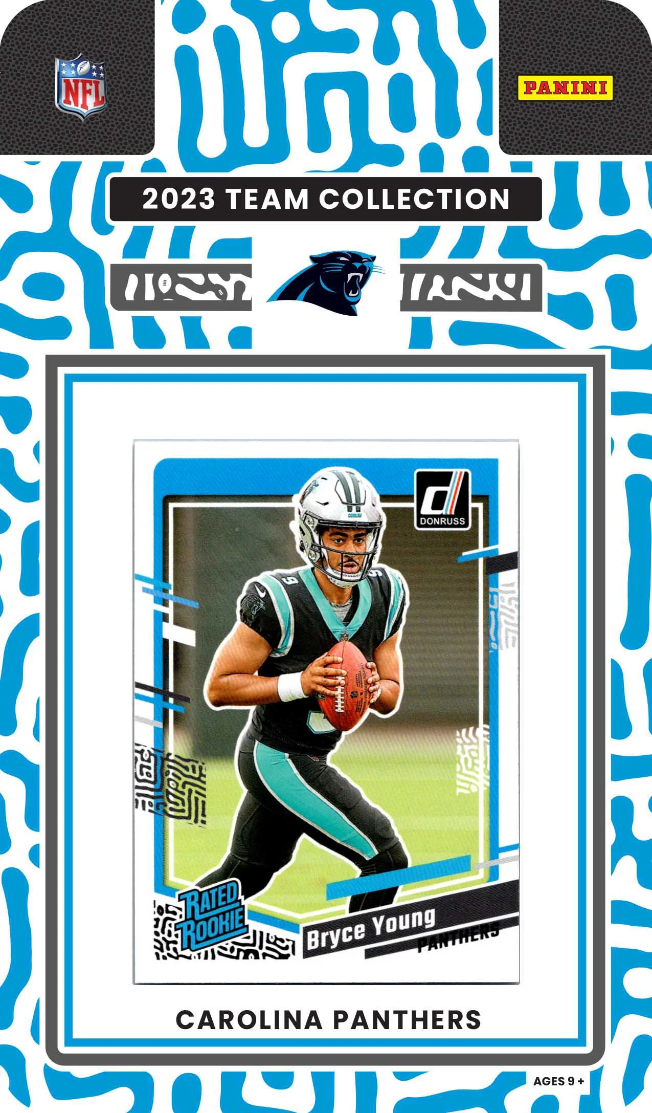 2023 Donruss Carolina Panthers NFL Team Collection Hanger Set