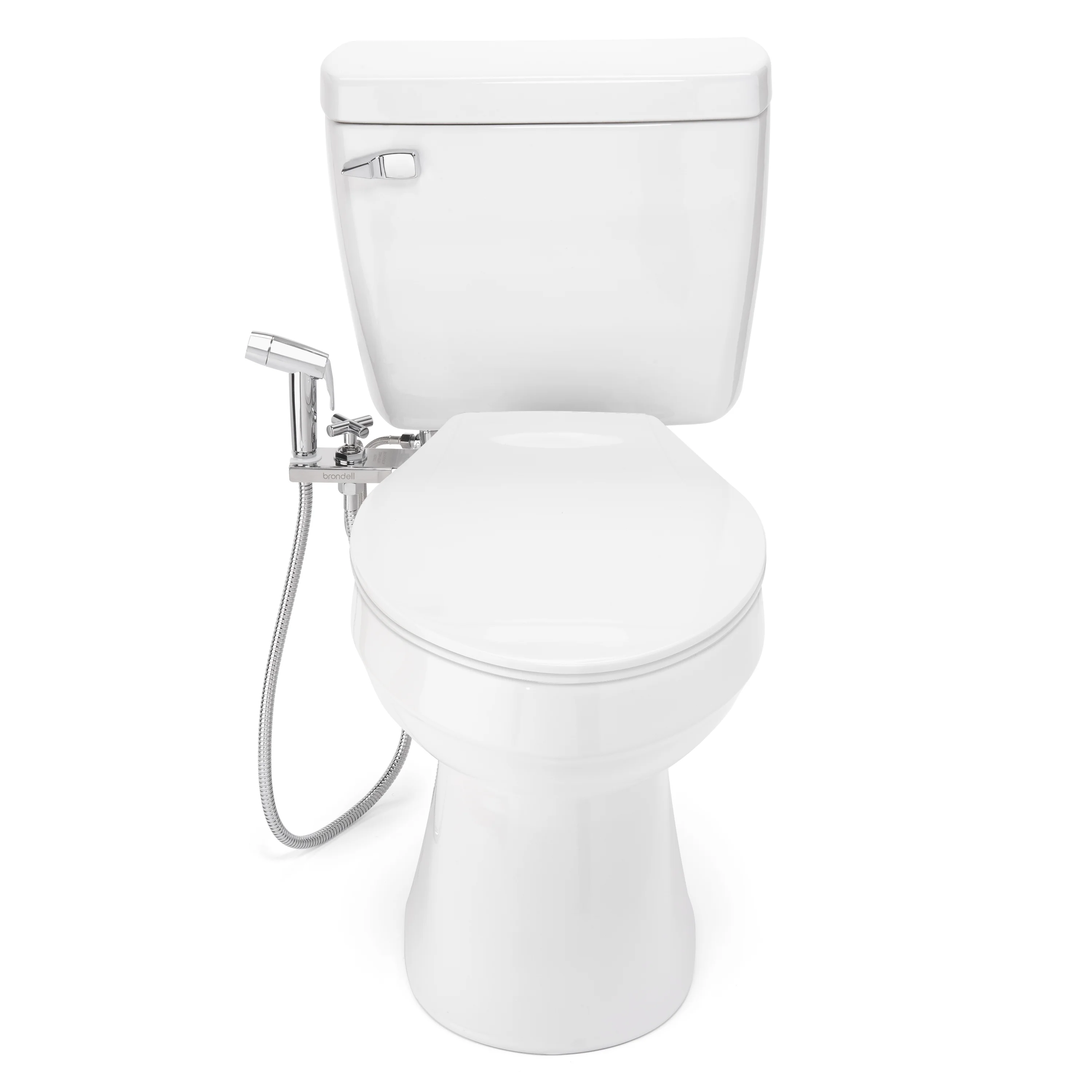 Brondell CleanSpa Easy Hand-Held Bidet Sprayer and Holster with Integrated Shut off in Silver