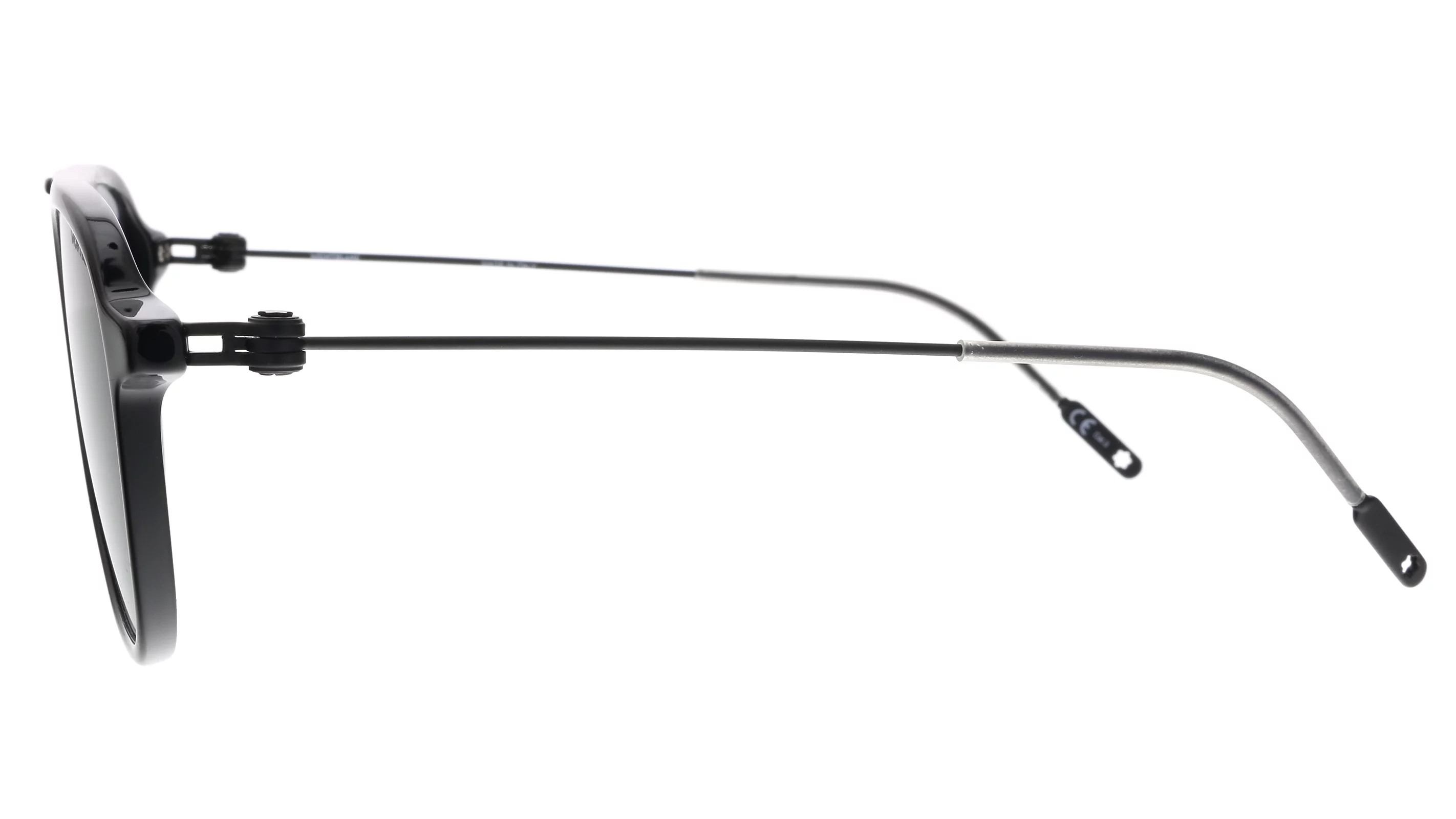 Montblanc Grey Square Men's Sunglasses MB0003S 001 53