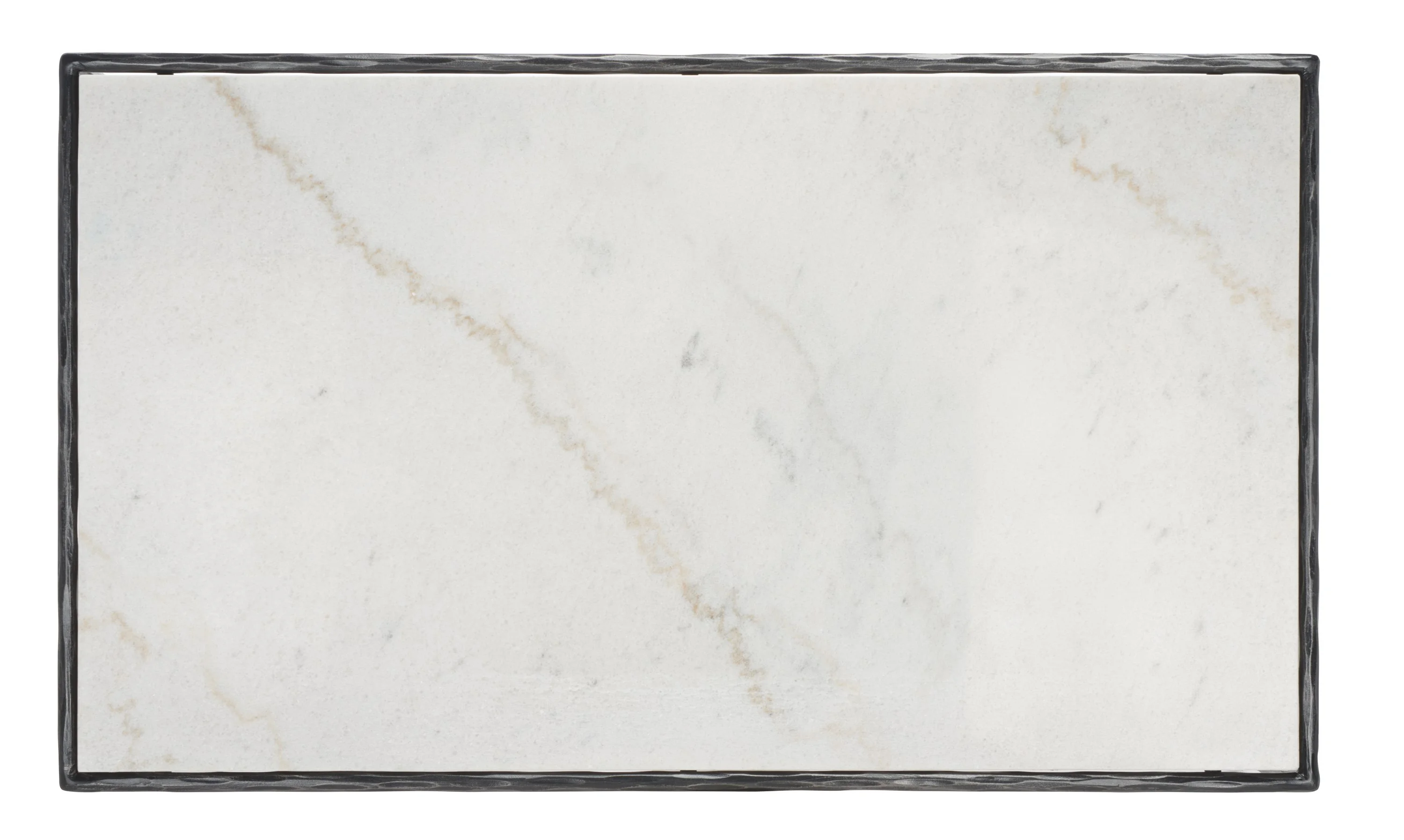 SAFAVIEH Couture Jessa Glam Metal Coffee Table, Black/White