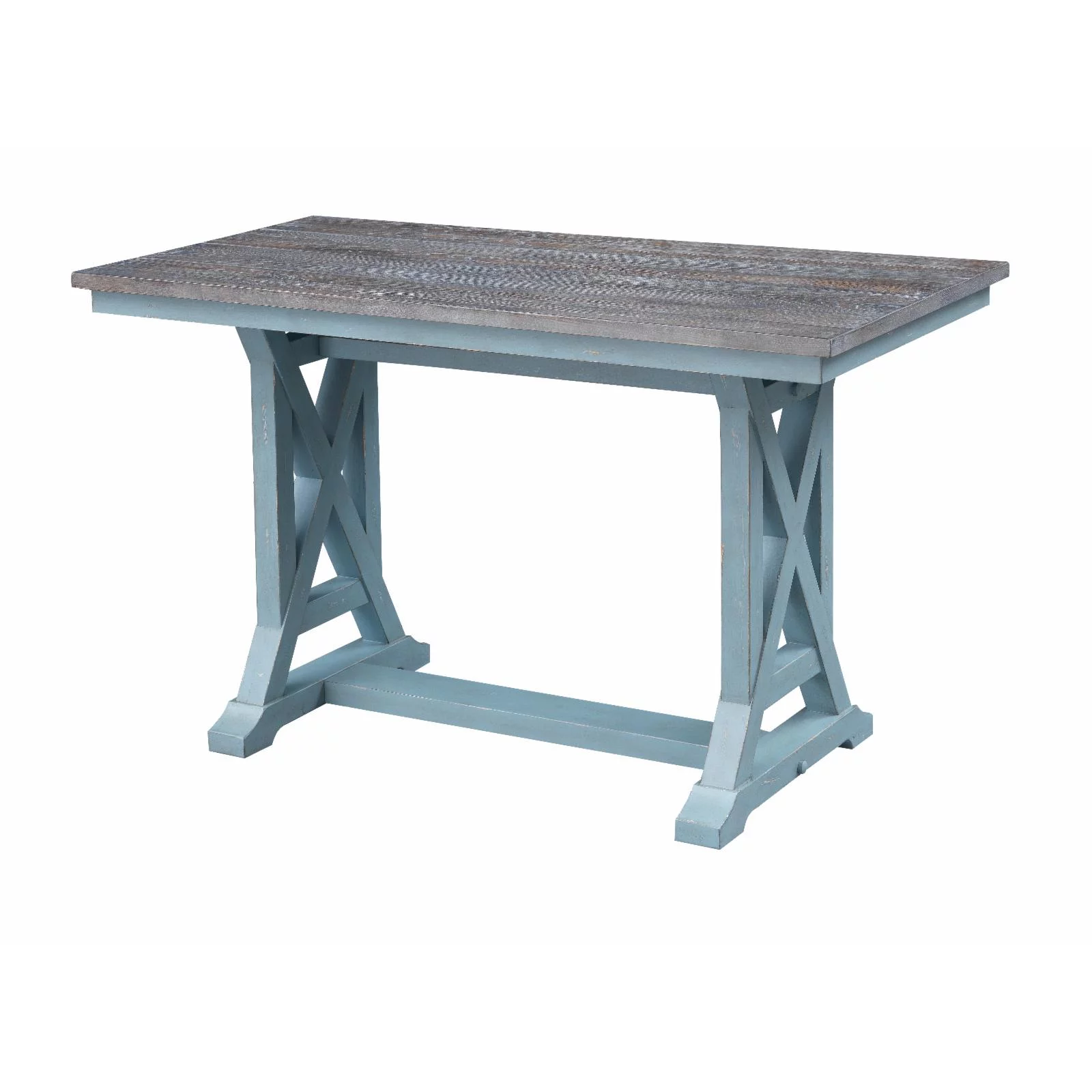 Coast To Coast Imports Bar Harbor Solid Wood Blue Counter Height Dining Table