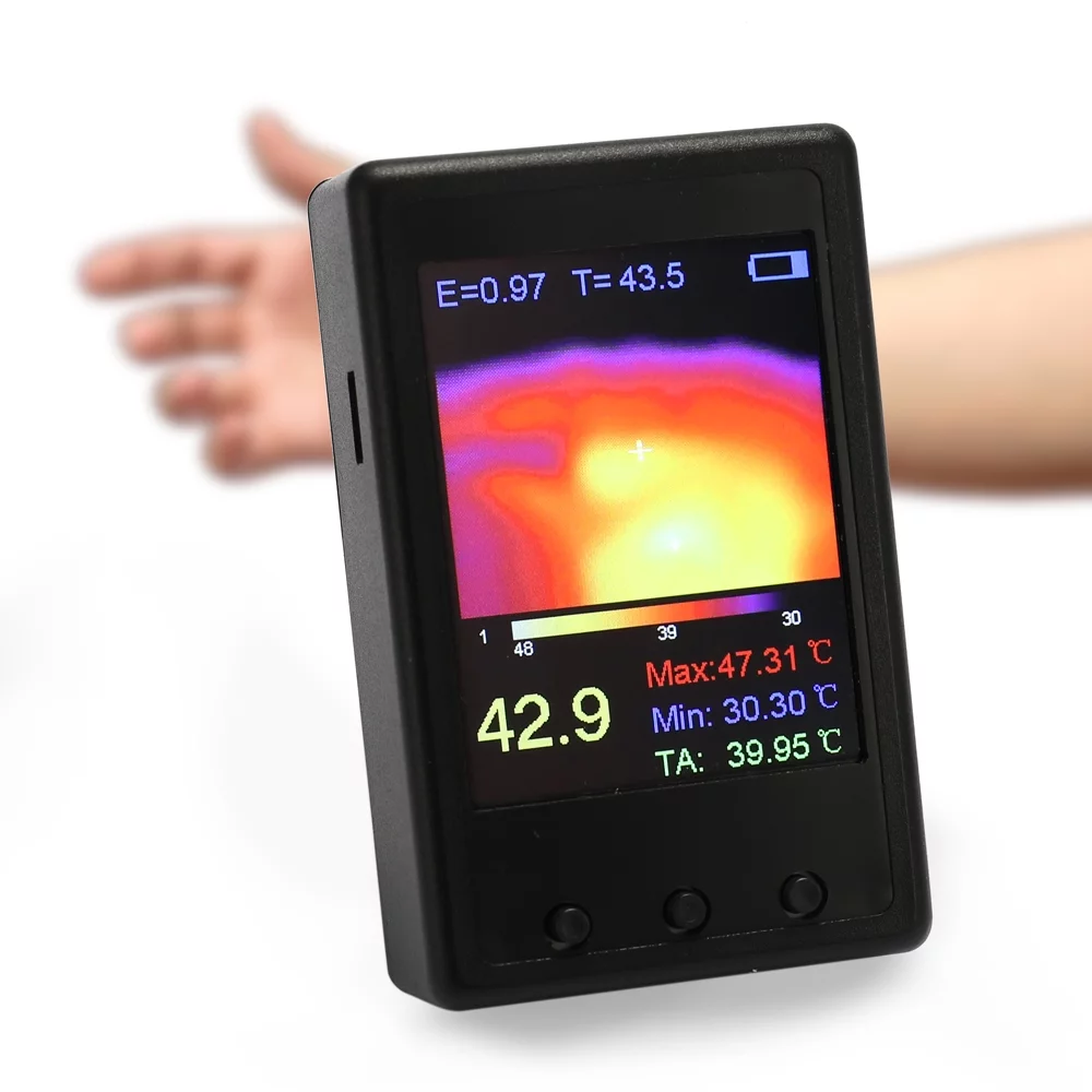 Thermal Imager,Thermal Camera Temperature Infrared Inch Display Screen Precisions Thermal 2.4 Inch Display Portable Handheld Camera Display Screen Portable With 7m Ir Camera With 7m 8 * 8