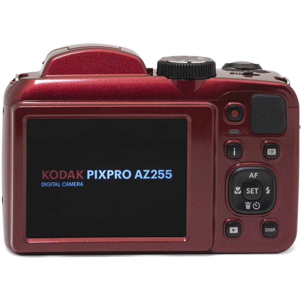 Kodak PIXPRO AZ255 Digital Camera (Red) + Extra Battery + 1 Yr Warranty + 32GB