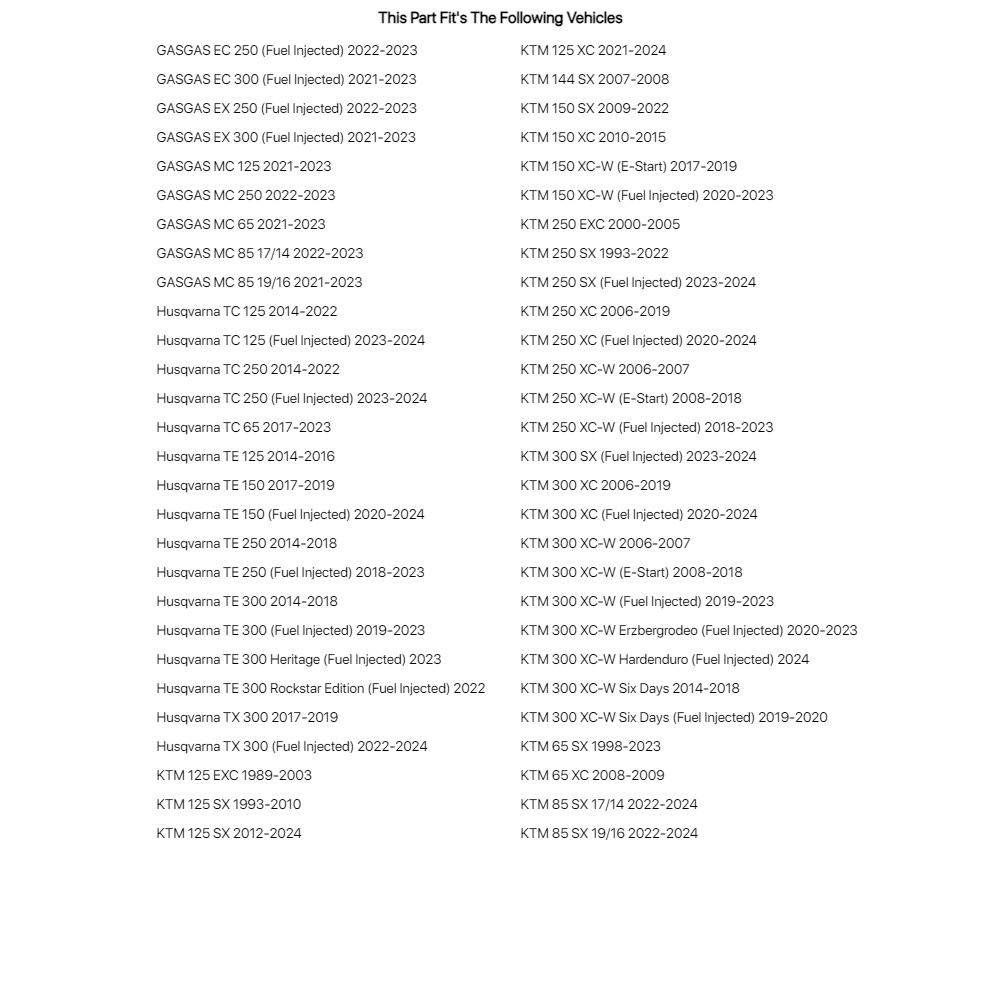 Tusk 2-Stroke Transmission Oil Change Kit Maxima Pro Plus Synthetic 10W-40 For HUSQVARNA TC 125 (Fuel Injected) 2023-2024