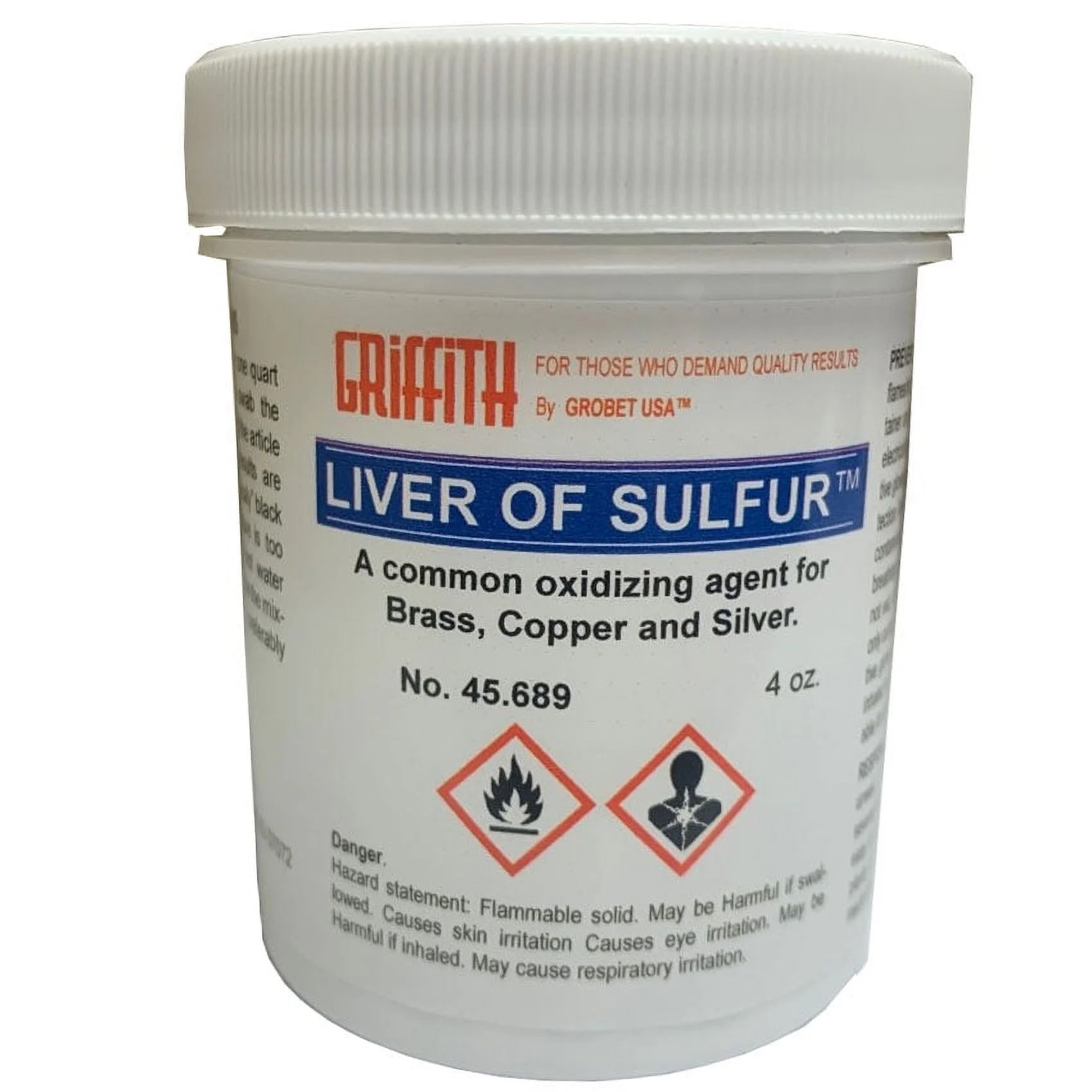 Liver Of Sulfur, 4 Ounce Jar