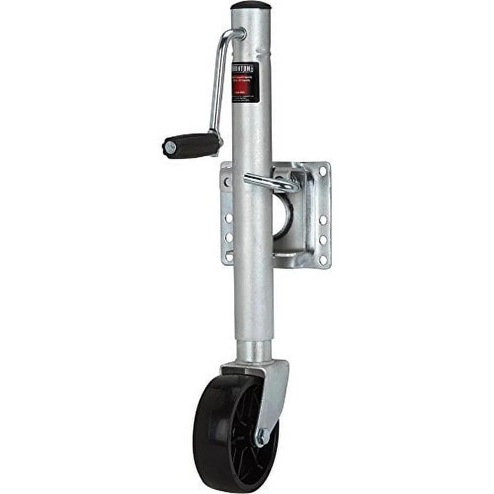 Ironton Bolt-On Side-Wind Marine Swivel Jack - 1000-Lb. Capacity, Zinc Finish