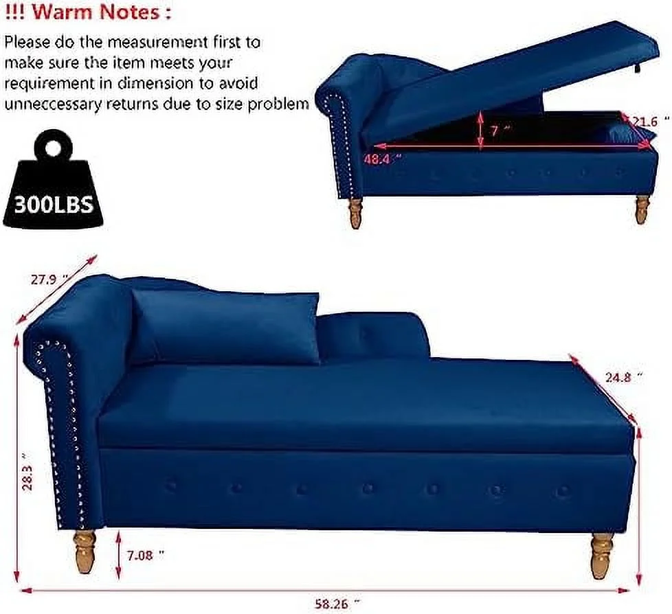 YZboomLife Velvet Bedroom  Bench End of Bed Rolled Arm Couch Indoor Chaise Lounge Chair with  for Office Bedroom Living Room Button Tufted Entryway Window Seating Bench (Beige)