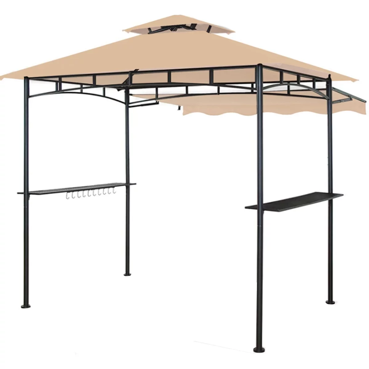 Garden Winds Replacement Canopy Top Cover Compatible with The Charmeleon 2 Tiered 8 x 8 Grill Gazebo - RipLock 350