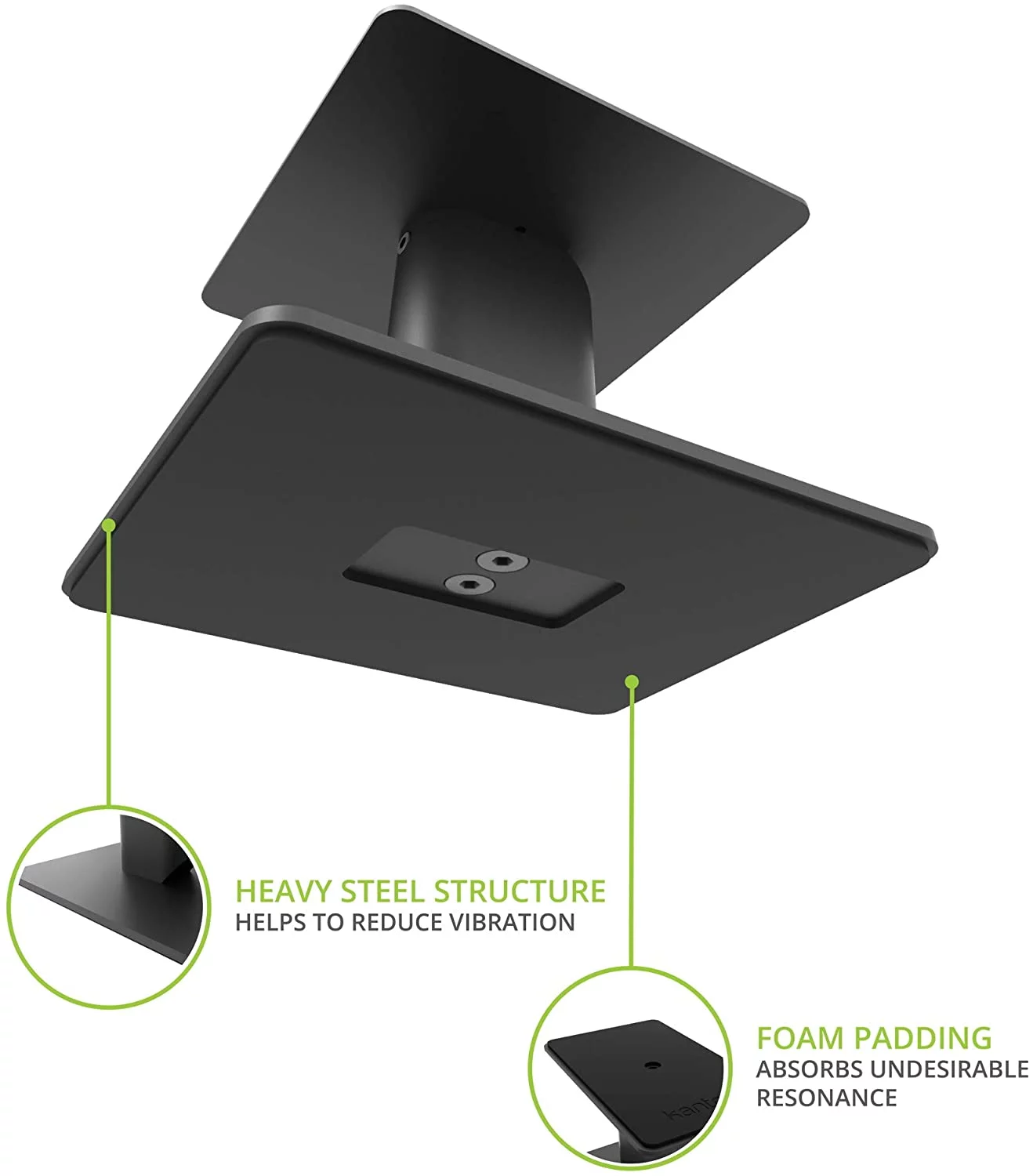 Kanto YU4WALNUT 140W Bookshelf Speakers with Bluetooth - Walnut (Pair) with Kanto SP6HD 6