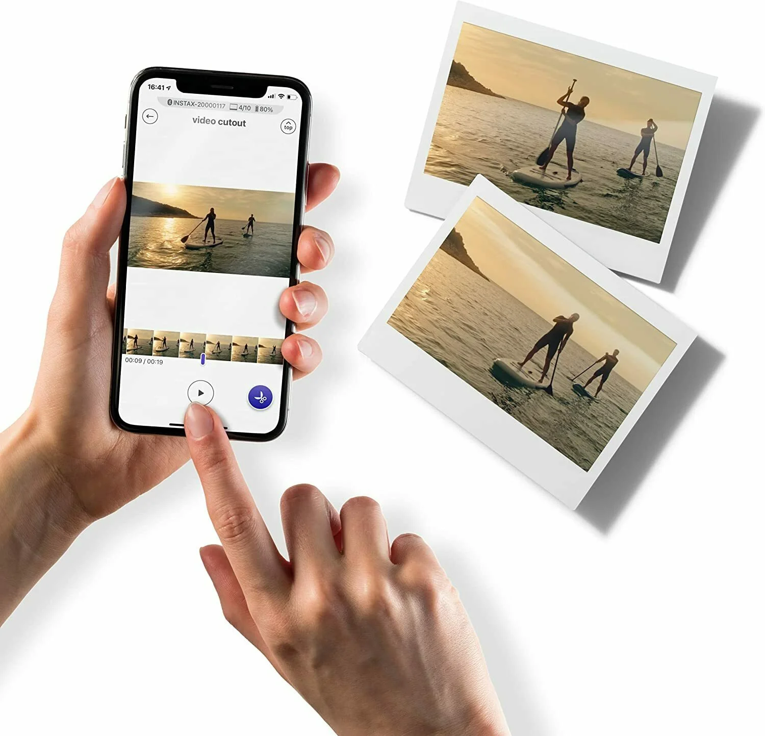 Fujifilm Instax Link Wide Instant Photo Printer with Monochrome Film Bundle