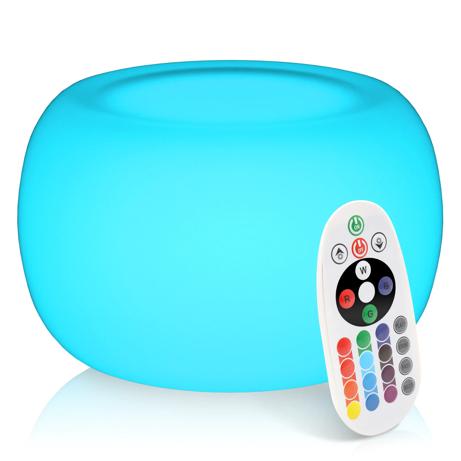 MoNiBloom LED Light Up Cocktail Table, 16 Color Changing Colors Pub Table with Remote, Waterproof Rechargeable Glowing Bar Table