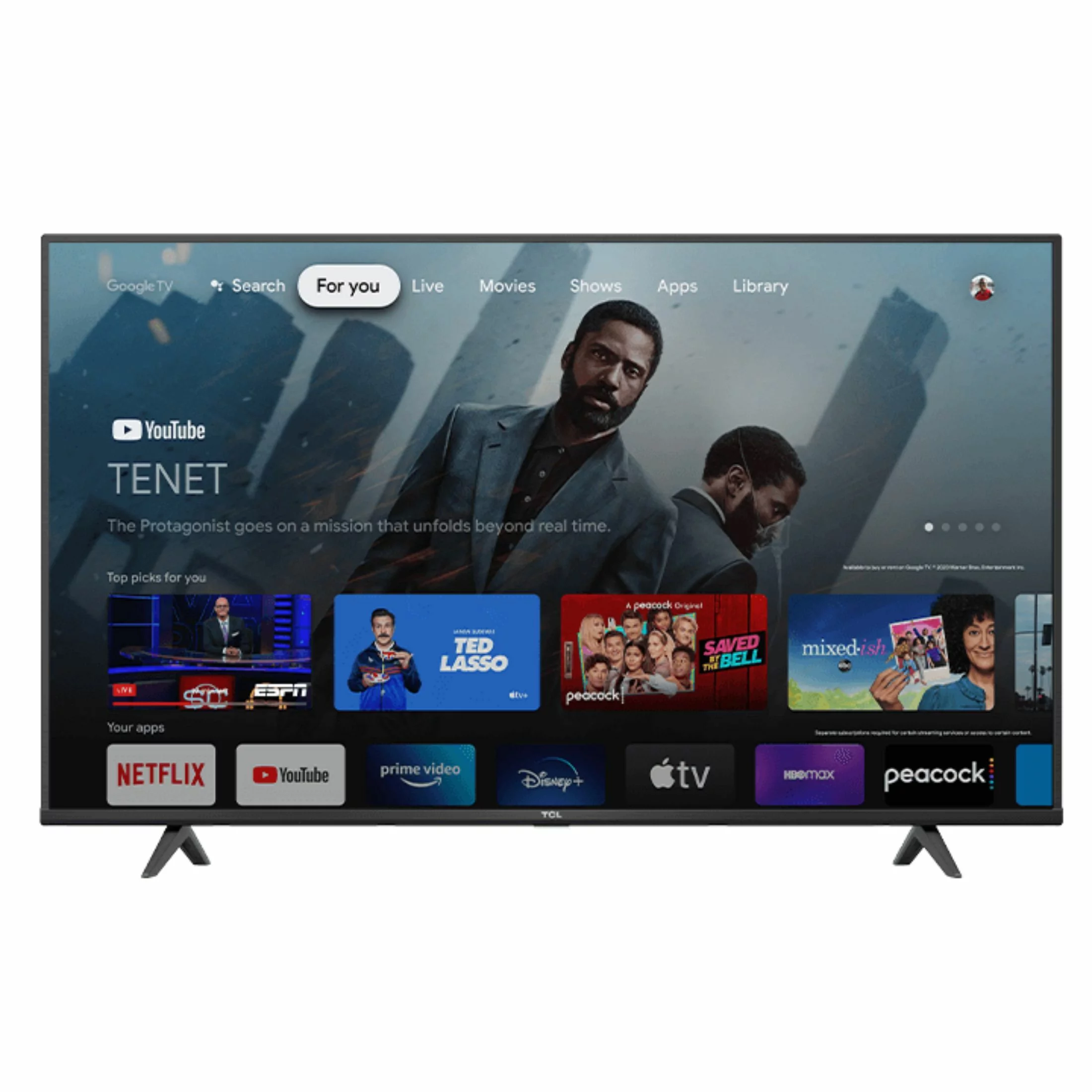 TCL 55in. Class 4-Series 4K UHD HDR LED Smart Google TV - Black