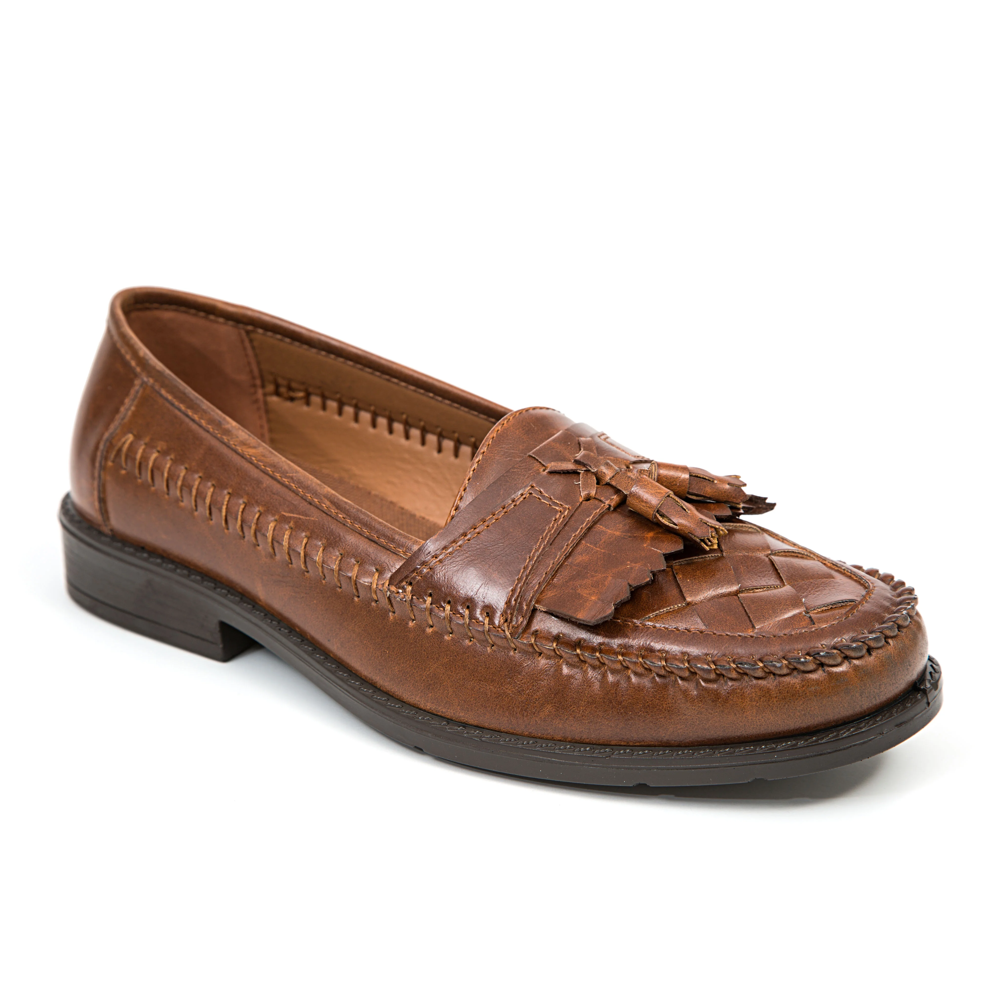 Deer Stags Men's Herman Kiltie Tassel Comfort Loafer - Cognac - 8 Medium