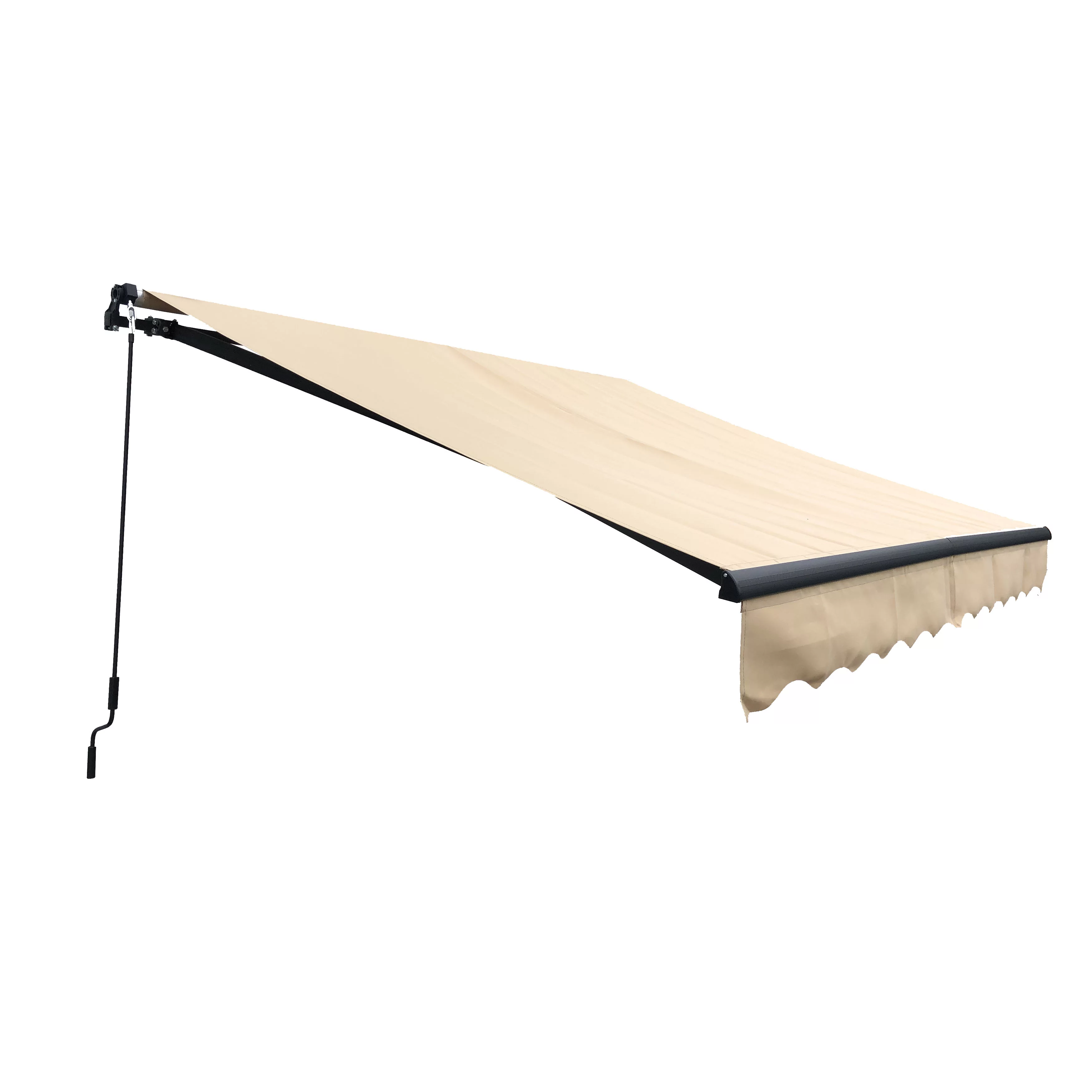 ALEKO 11.5' x 10' Beige Motorized Retractable Patio Awning