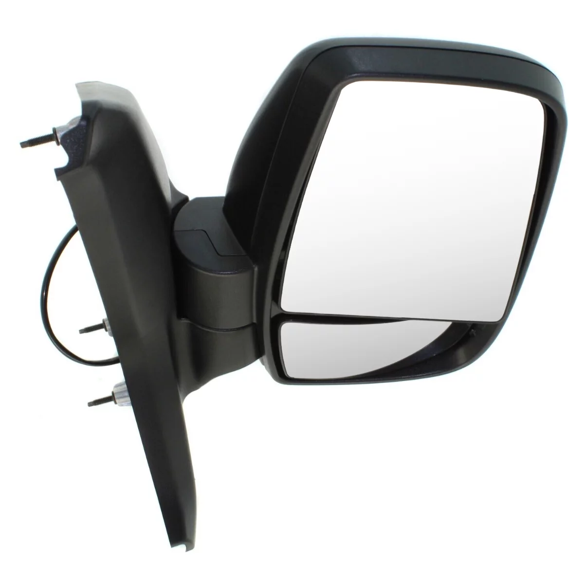 AutoShack Passenger Mirror Power Manual Folding Textured Black Replacement for 2015 2016 2017 Ford Transit-250 Transit-150 Transit-350 HD 3.2L 3.5L 3.7L V6 RWD KAPFO1321548