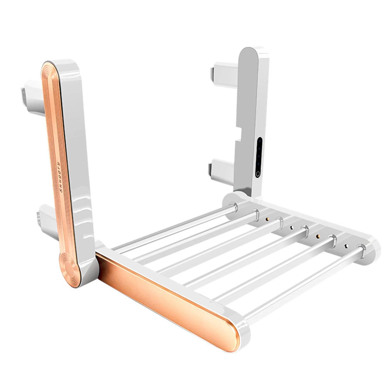 Bathroom Electric Towel Rack Smart Heated Towel Radiator with UV Lamp Thermostatic Automatic Towel Warmer Heater Rail