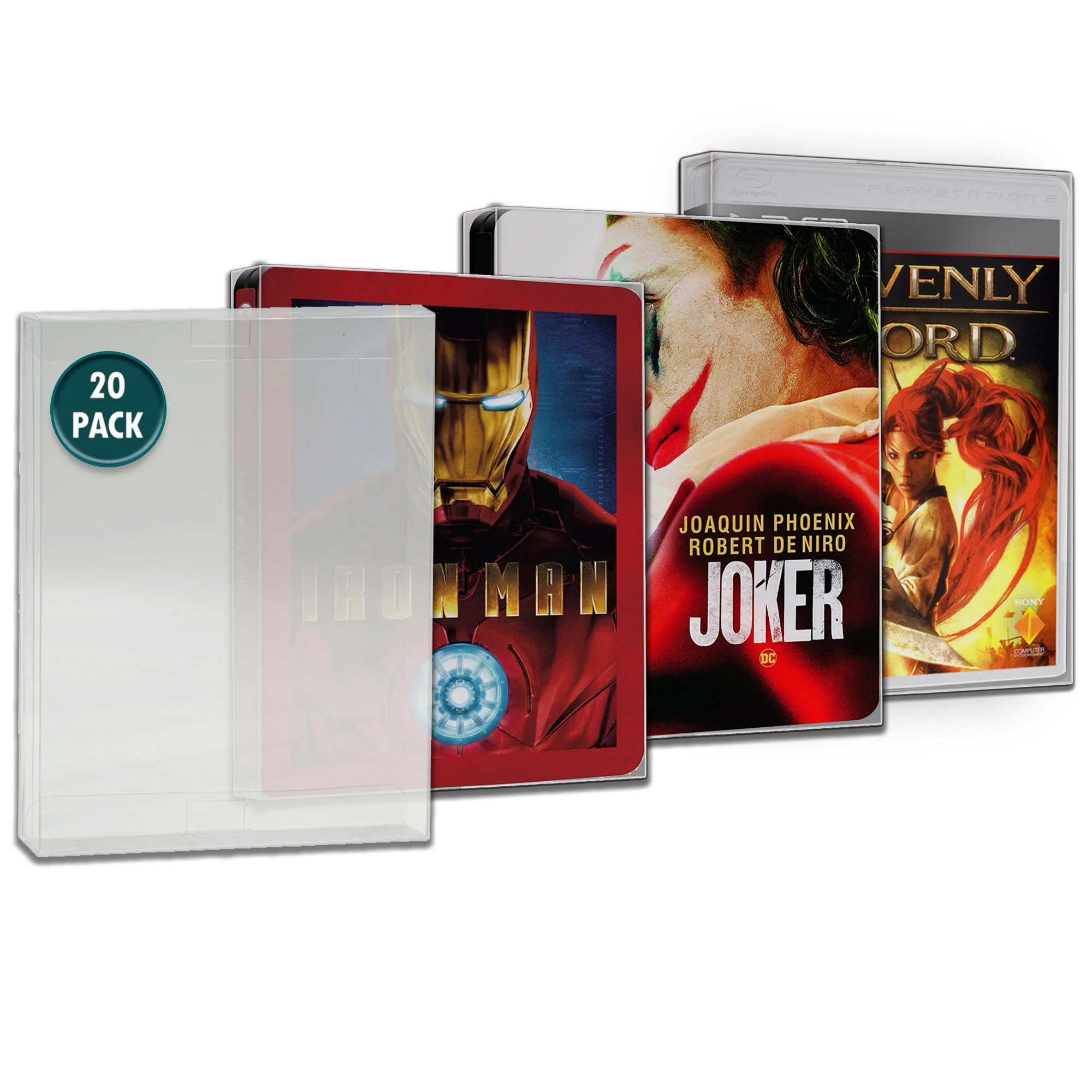 MALKO Steelbook Protector Case - Compatible with 4K UHD | Blu-Ray | Arrow Video w/Slipcover | Criterion Blu Ray Case | PS3 & PS4 Steelbooks