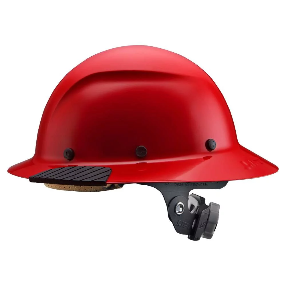 Lift Safety HDF-20RG DAX Red Full Brim Hard Hat with Ratchet Suspension
