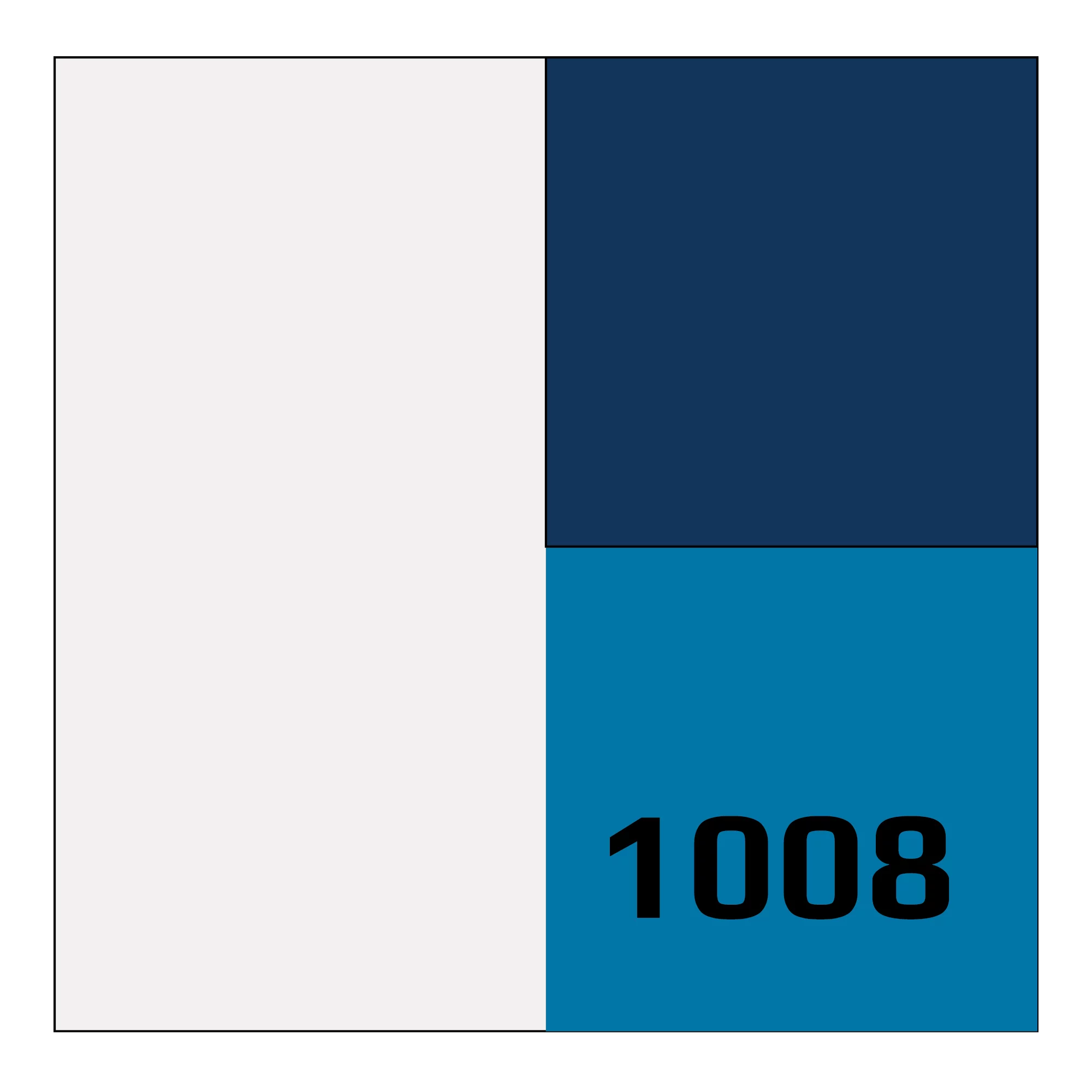 Wise 8WD108-1008 Deluxe Series Pontoon 46 In. Right Corner Lounge Seat and Backrest Cushion Set Only, Color: White, Navy and Blue Boat Seat