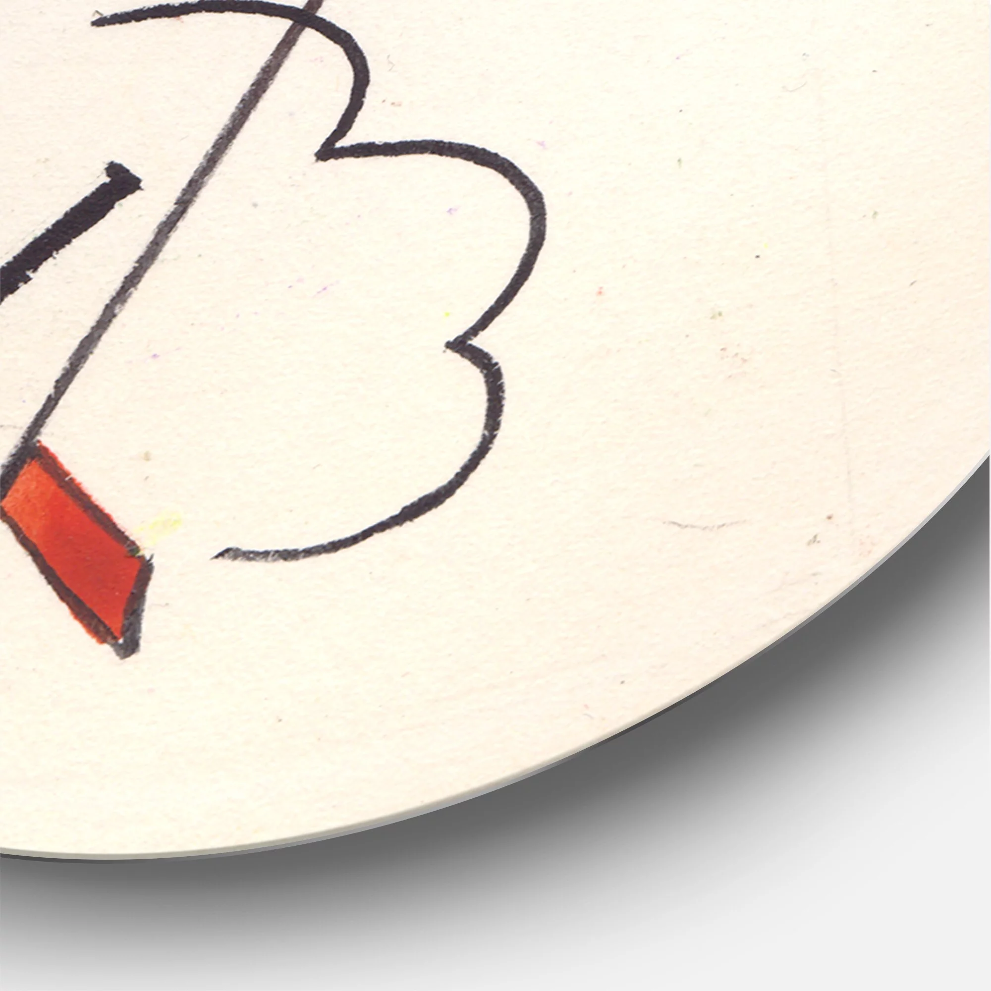 DESIGN ART Designart 'Colored Geometric Abstract Compositions II' Modern Metal Circle Wall Art 36x36 - Disc of 36 Inch