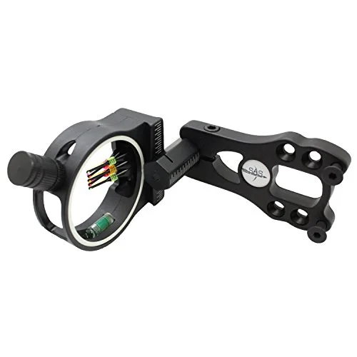 Southland Archery Supply SAS 5-Pin .029 Fiber Optics Bow Sight with LED Sight Light (Black)