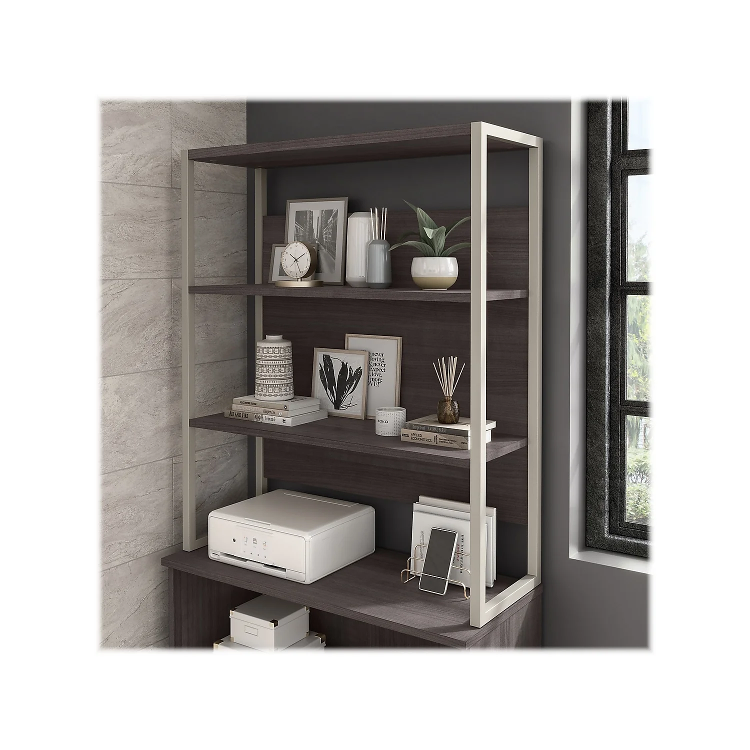 Bush Business Furniture Hybrid 4-Shelf 71