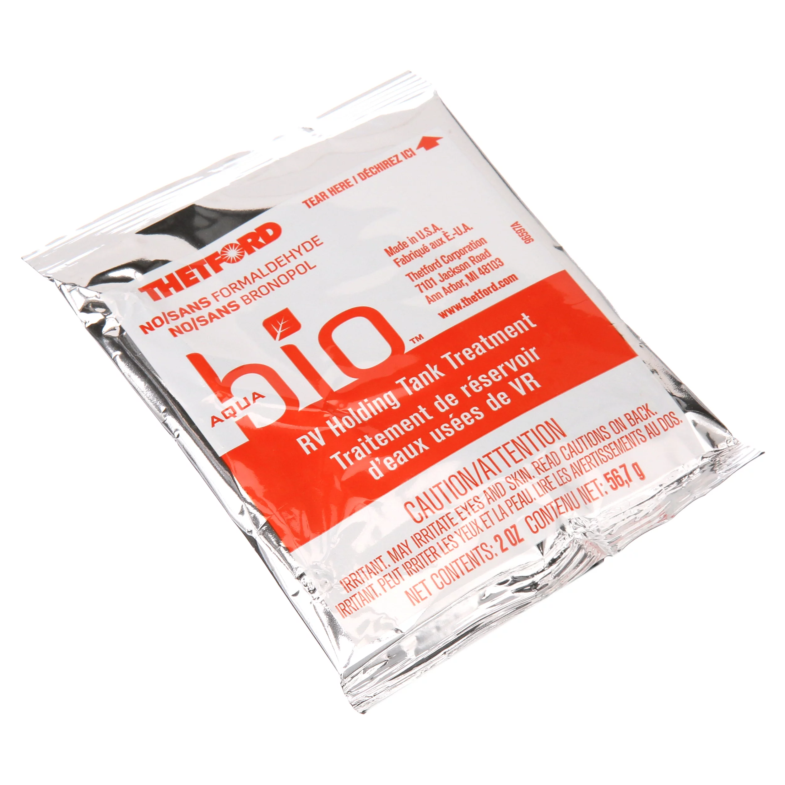 Thetford AquaBio 96600 RV Holding Tank Treatment Citrus Twist Scent, Formaldehyde Free 8 Pack Dripack