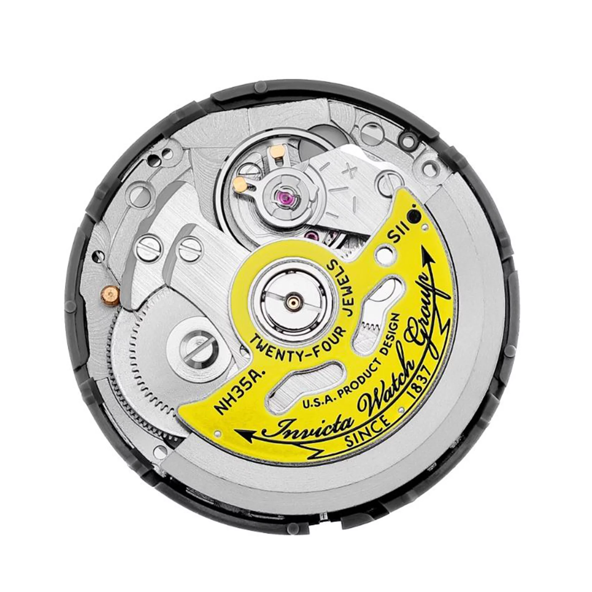 Invicta Men's Pro Diver Automatic Charcoal Dial Black& White Silicone Watch 20206