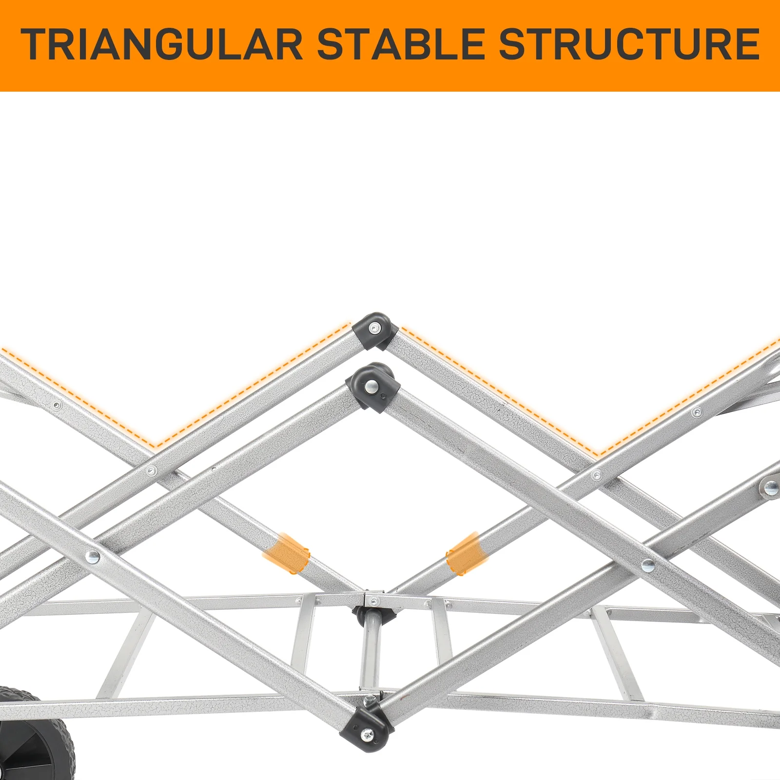 Collapsible Folding Wagon Cart,Kepeak Heavy Duty Utility Beach Wagon Cart with Wheels Foldable, 220LBS Large Capacity Foldable Grocery Wagon, Black(29.33 x 17.13 x 33.46)