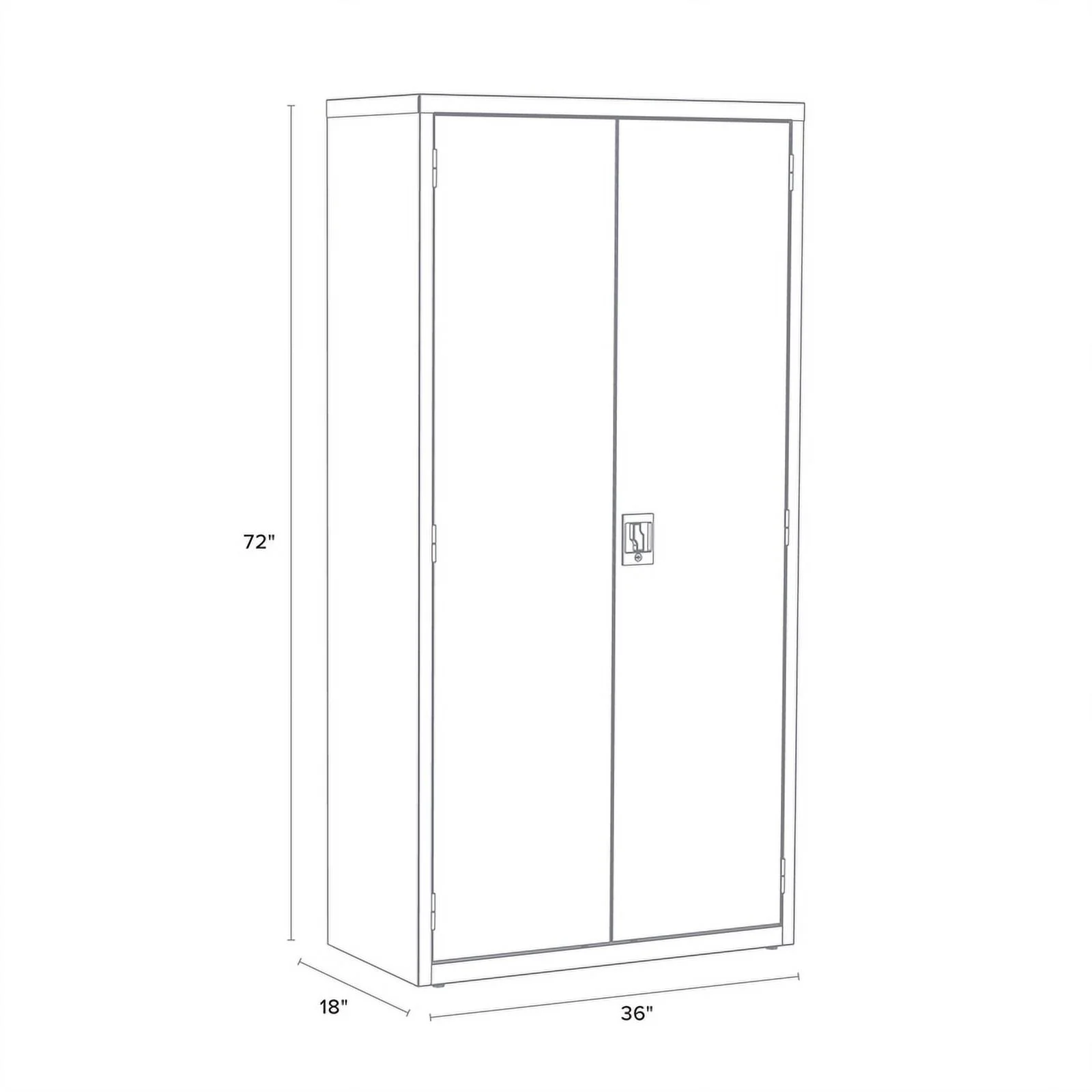 Hirsh Wardrobe Welded Metal Cabinet 18