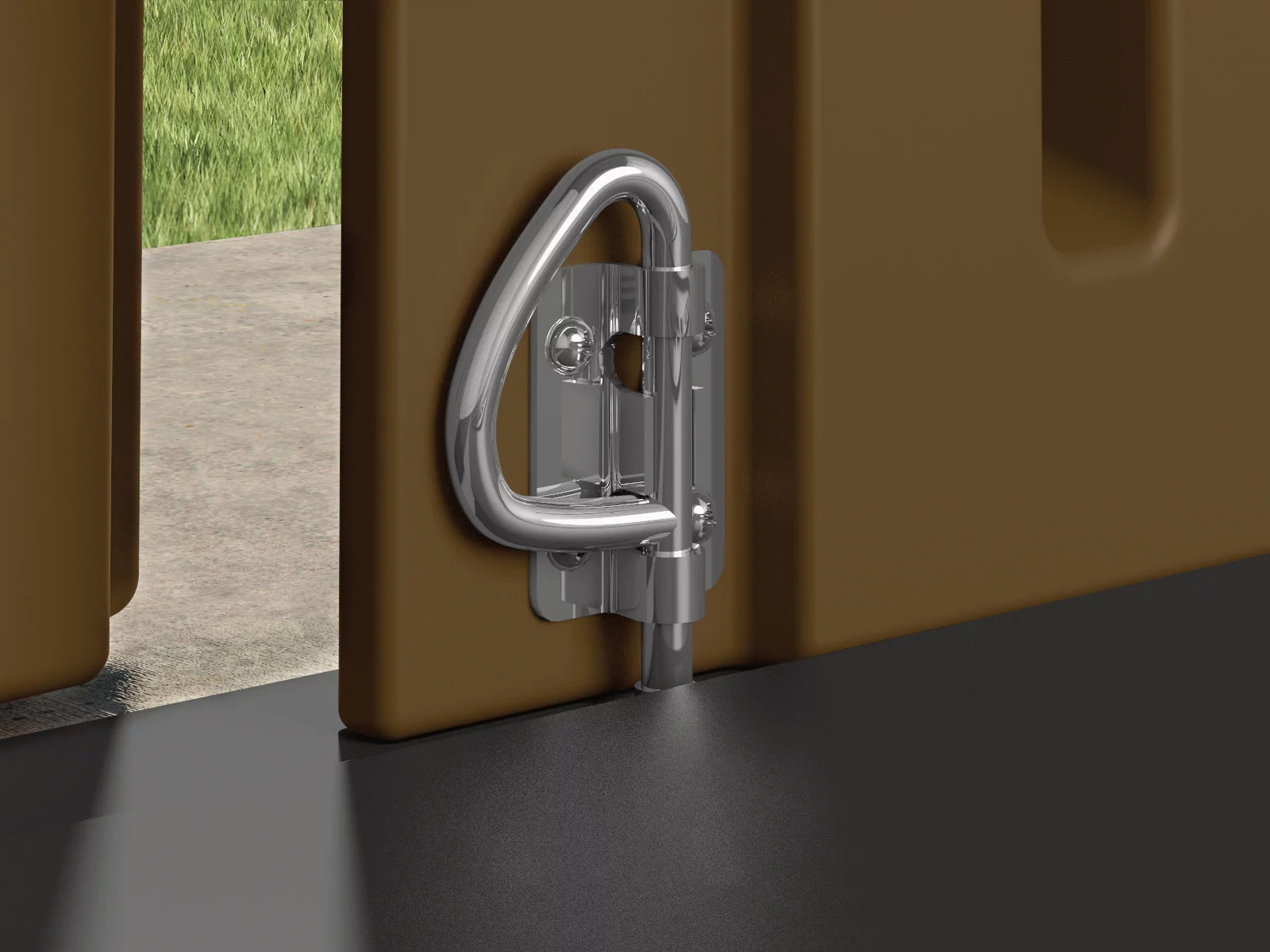 Suncast 7.5' x 3.5' Resin Alpine Shed BMS7300D, Taupe