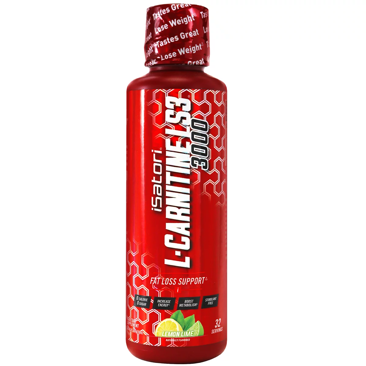 Isatori L-Carnitine LS3 3000, Lemon Lime, 16 fl oz (480 ml)