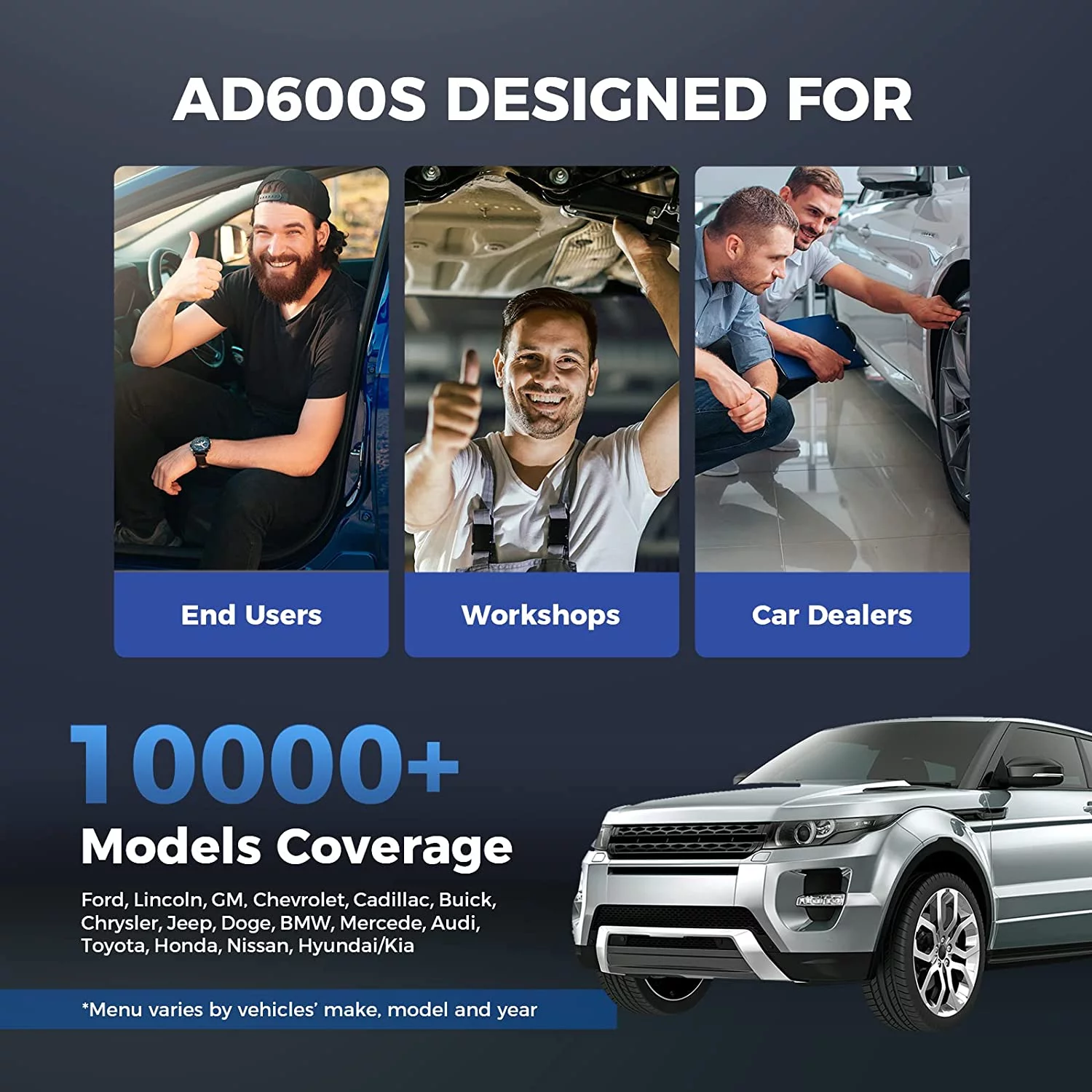 OBD2 Scanner TOPDON ArtiDiag600S Car Diagnostic Scan Tool AT/ENG/ABS/SRS Diagnoses & 8 Reset Services