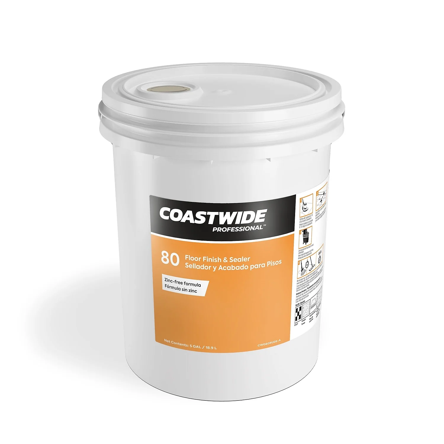 Coastwide Professional 80 Floor Finish and Sealer 5 gal./18.9L (CW800005-A)