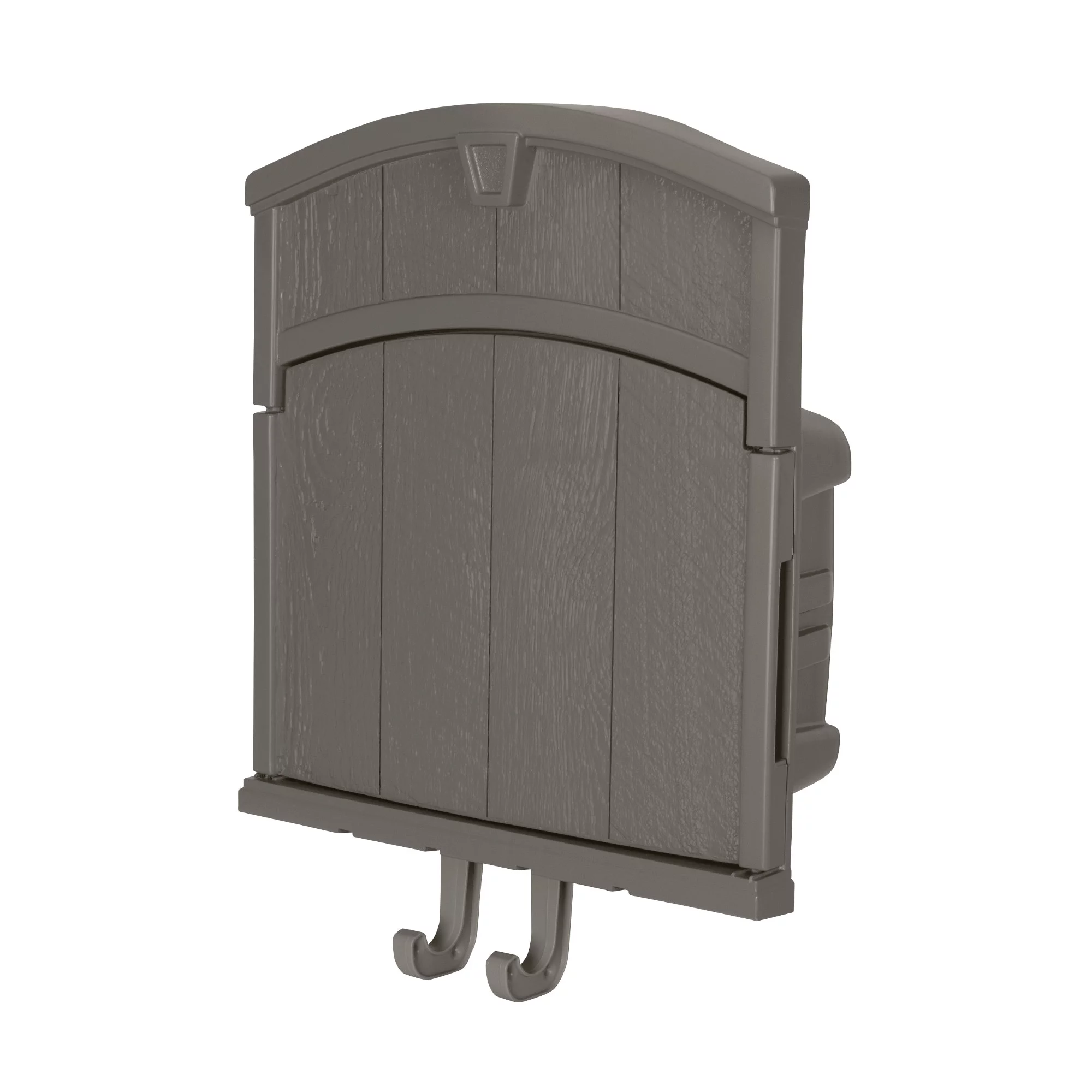 Suncast 150 ft. Garden Hose Hanger with Cabinet Farmington Gray