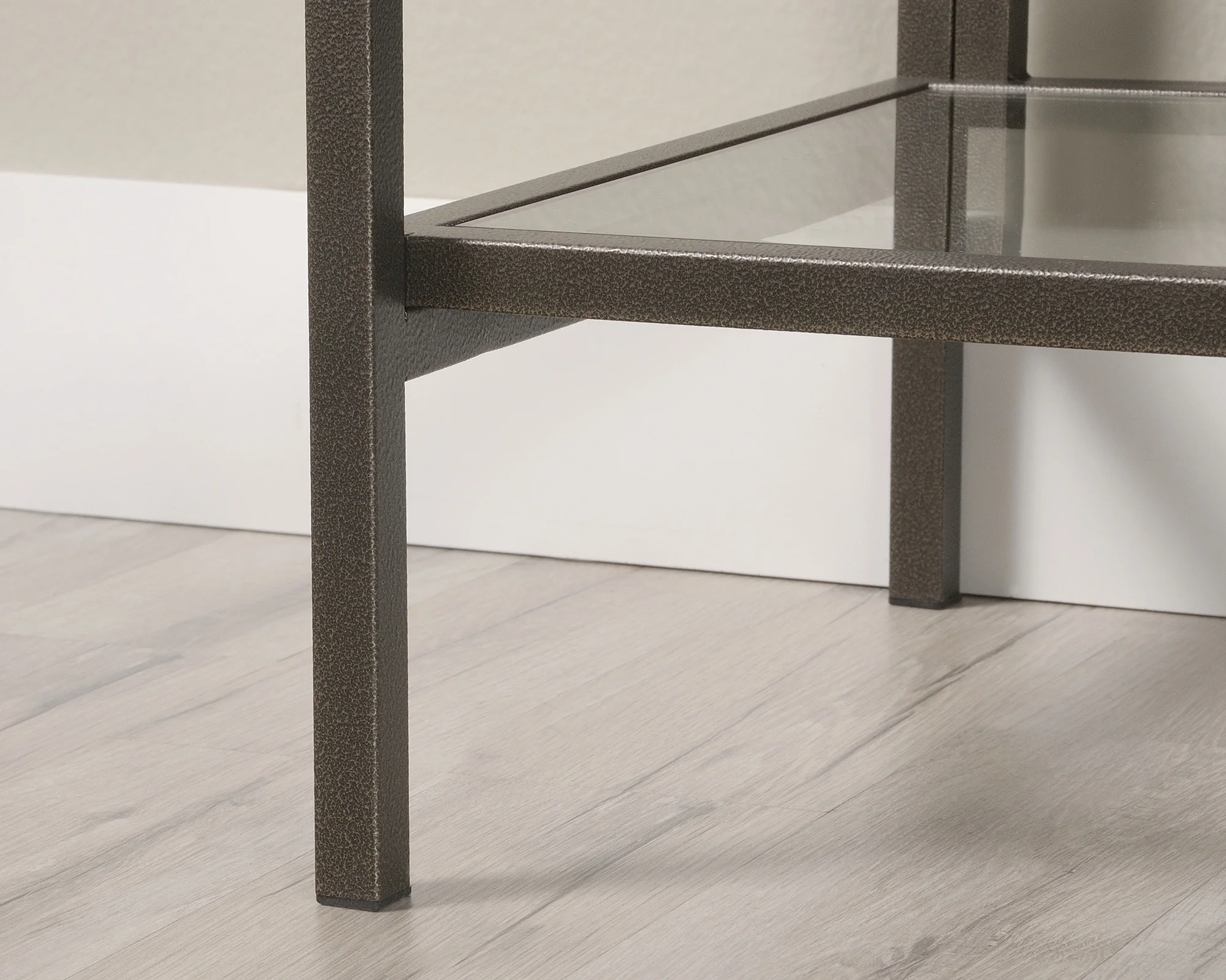 International Lux 5-Shelf Metal & Glass Display Bookcase