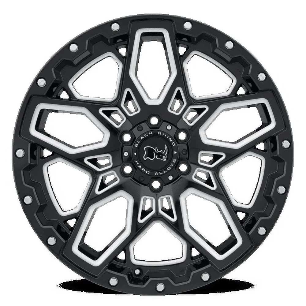 Black Rhino Cast Aluminum Rim BRSHR 17X9.5 5X5.0 G-BLK-MILL -18MM, 1795SHR-85127B71