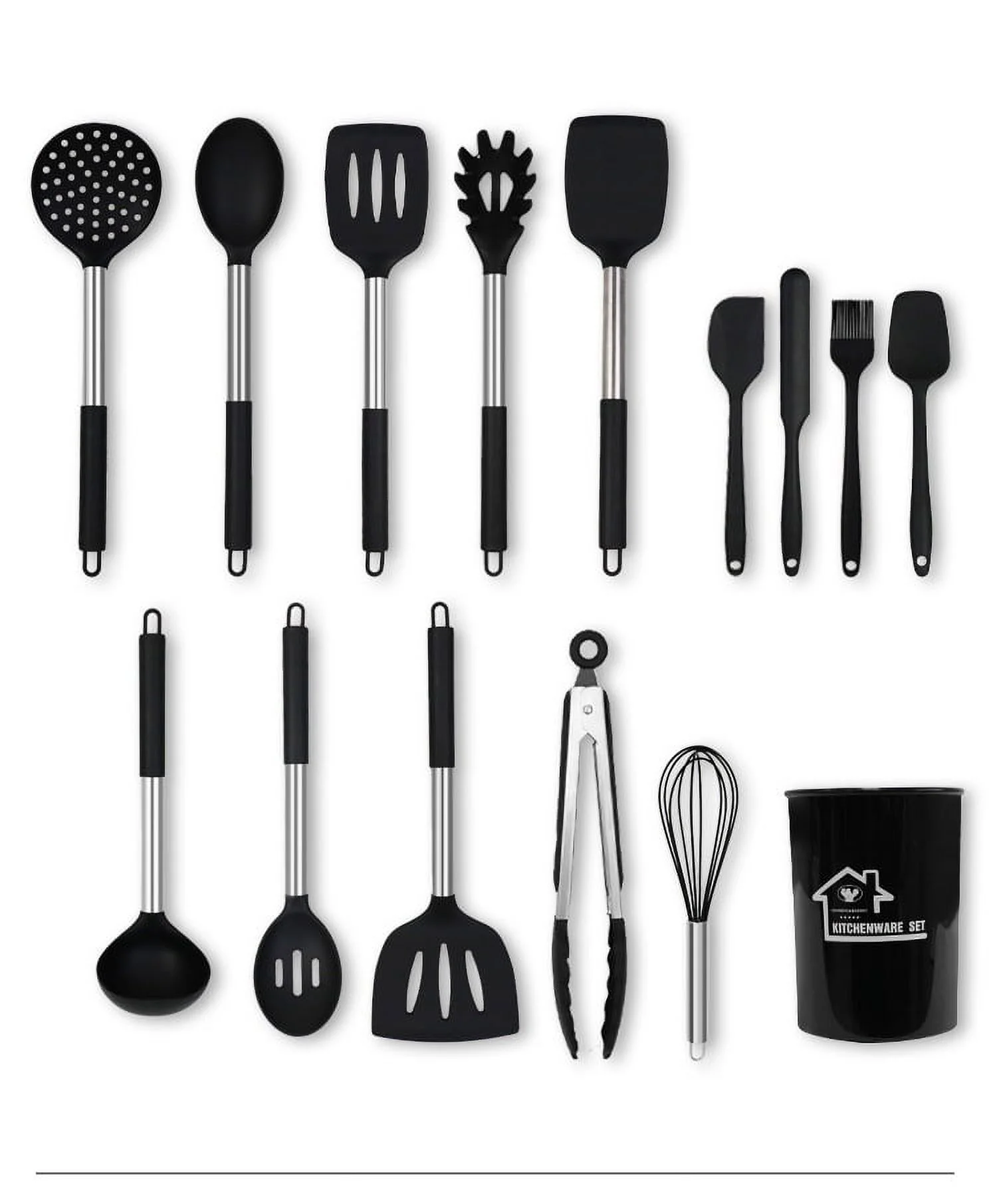 Versatile 15-Piece Silicone Kitchen Utensil Set | Silicone Material