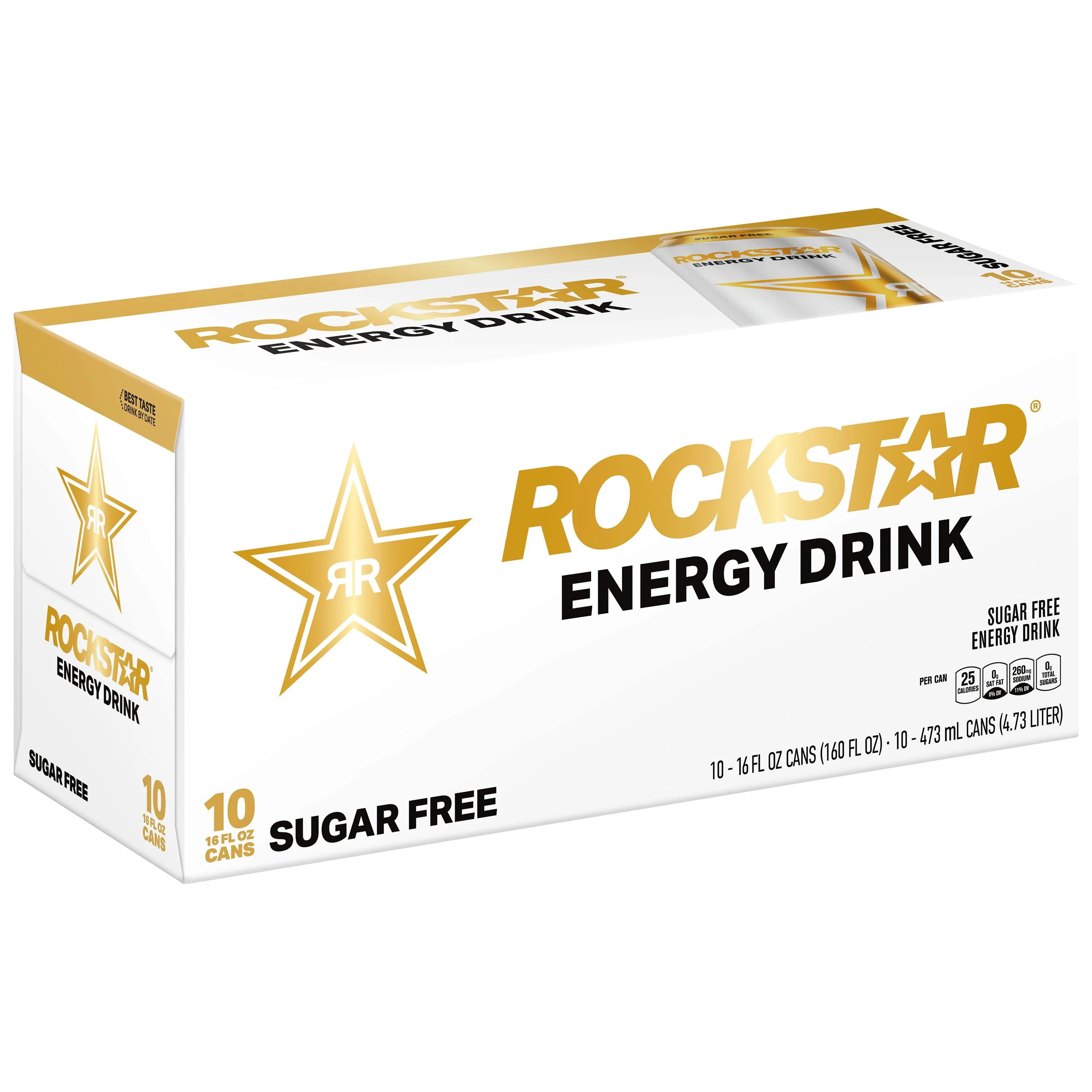 Rockstar Sugar-Free Energy Drink, 16 fl oz, 10 Count Cans