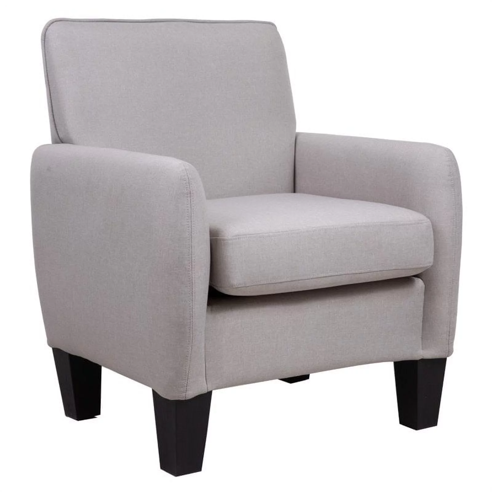 Home Square 2 Piece Linen Accent Arm Chair Set in Beige