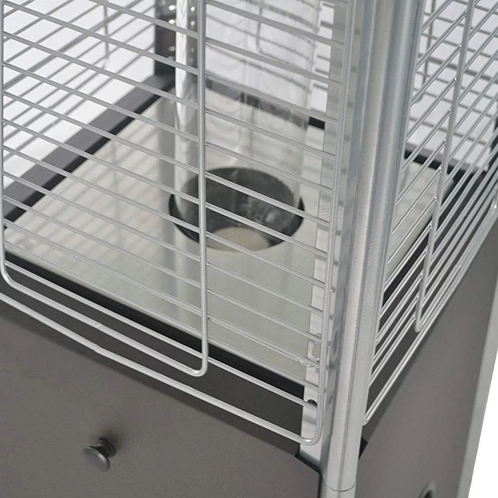 40000BTU Pyramid Propane Patio Heater, Quartz Glass Tube, Bronze